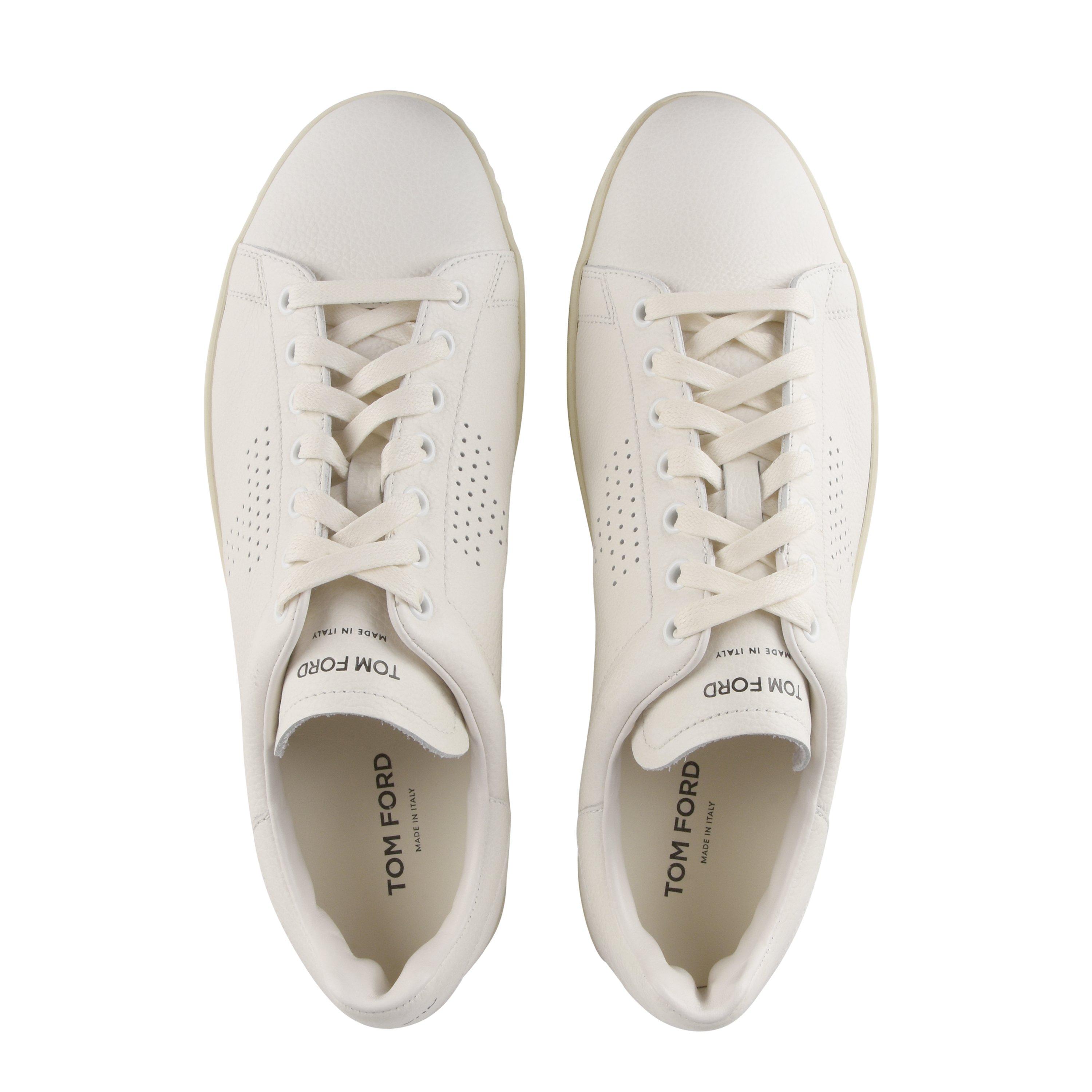 Cream 3WW06 - Tom Ford - Warwick Leather Trainers - 6