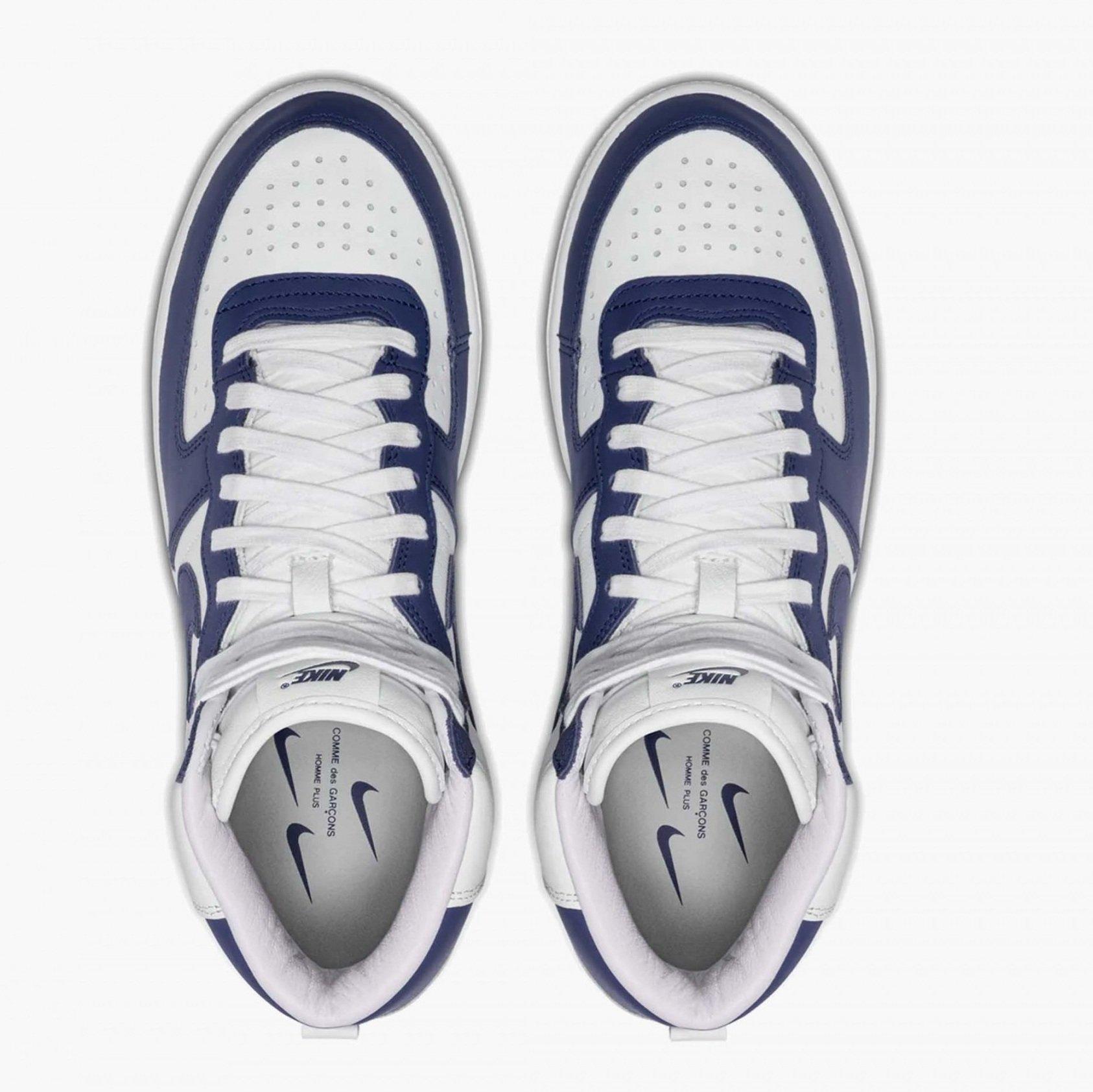 White - Comme des Garcons - Men's High-Top Trainers - 4