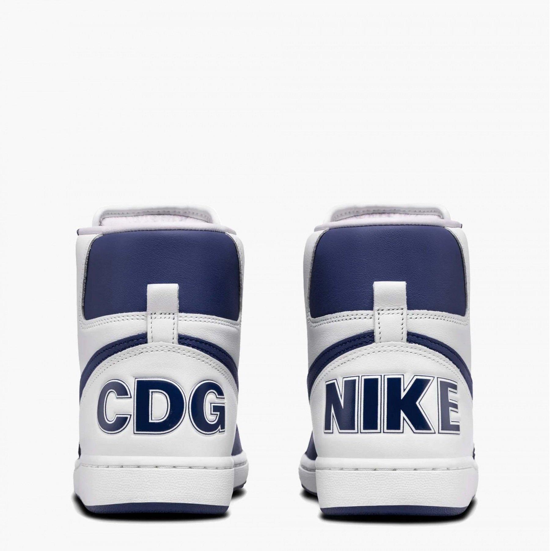 White - Comme des Garcons - Men's High-Top Trainers - 5