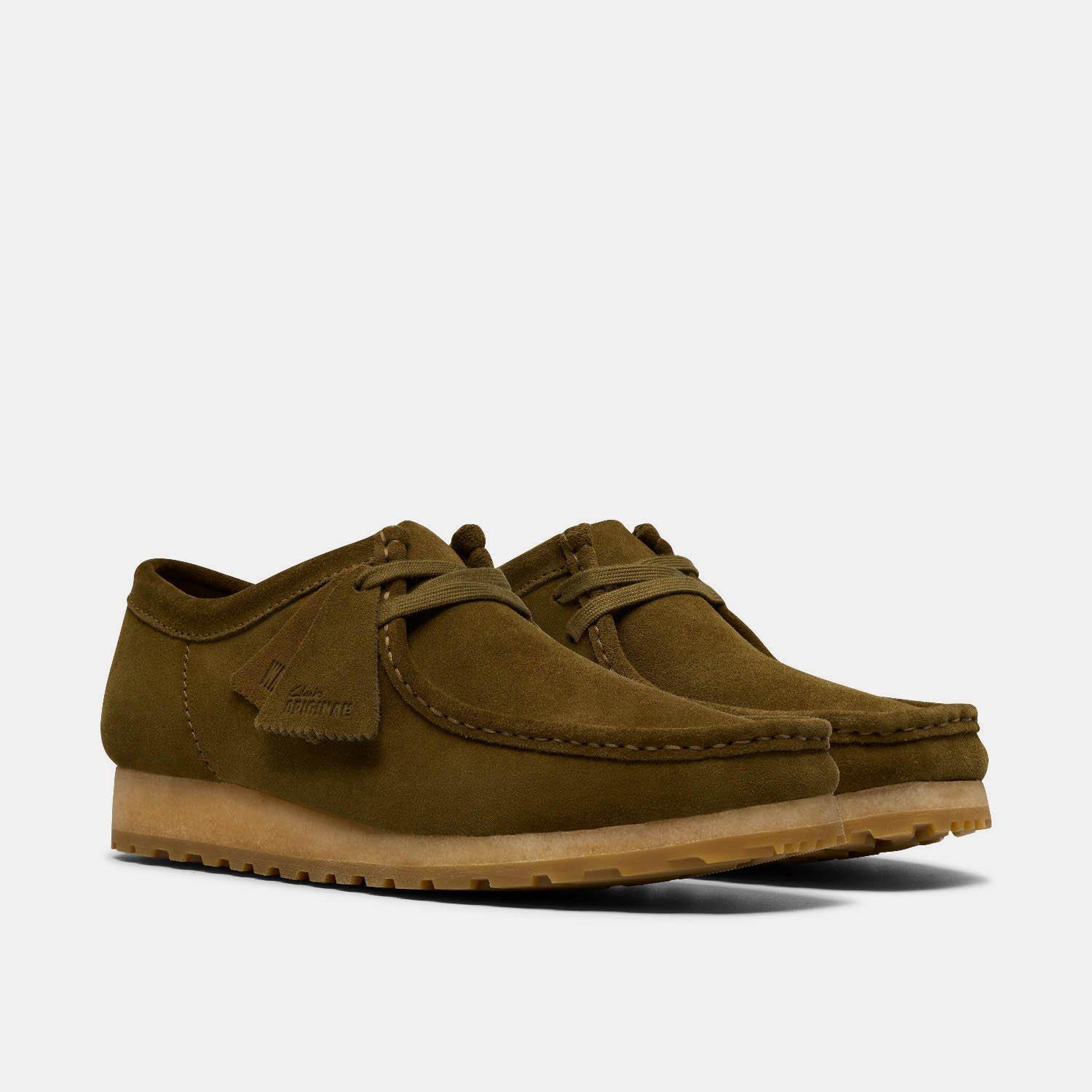 Green - Clarks Originals - Men's Wallabee RB Boat Shoes - 4