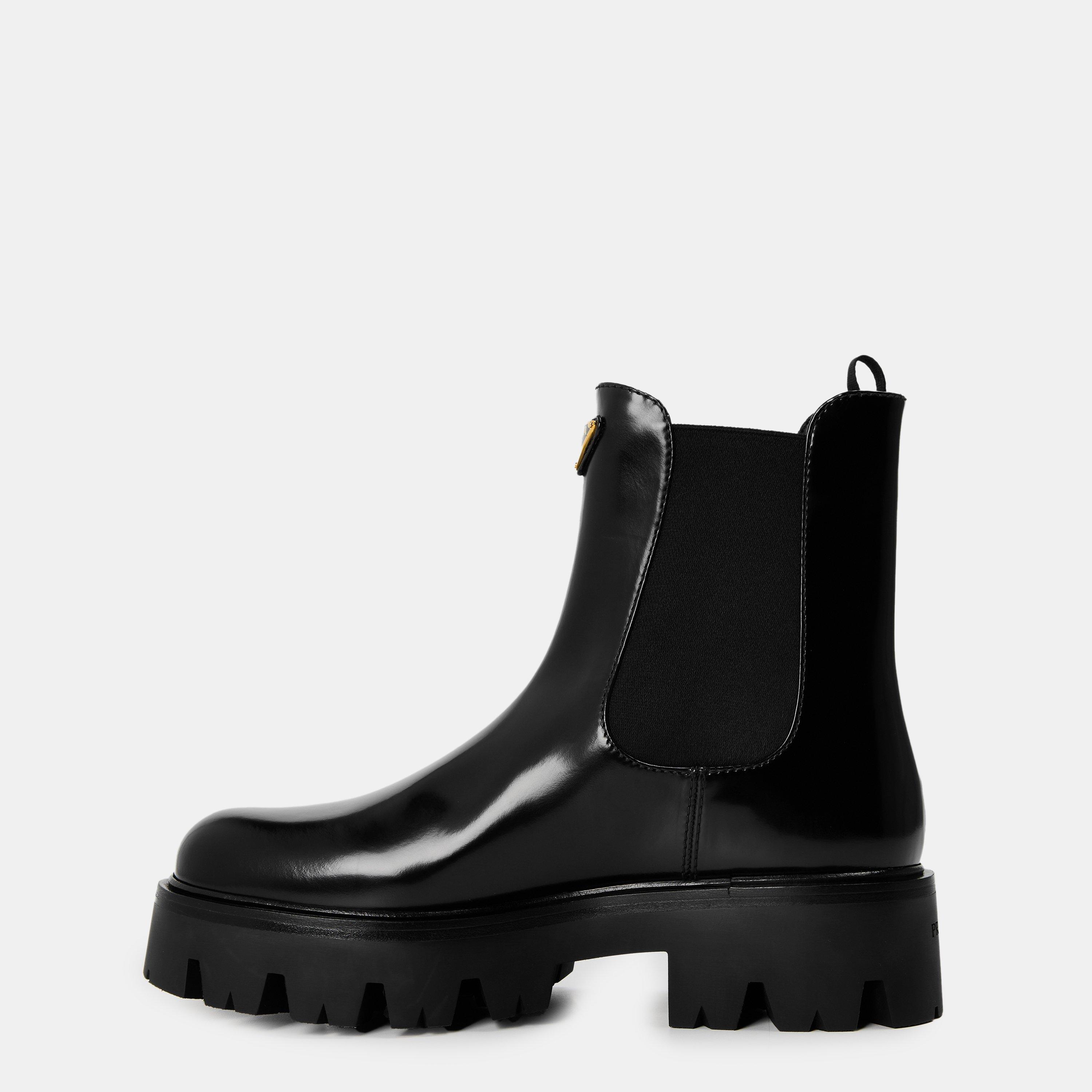 Black - Prada - Women's Chunky Chelsea Boots - 2