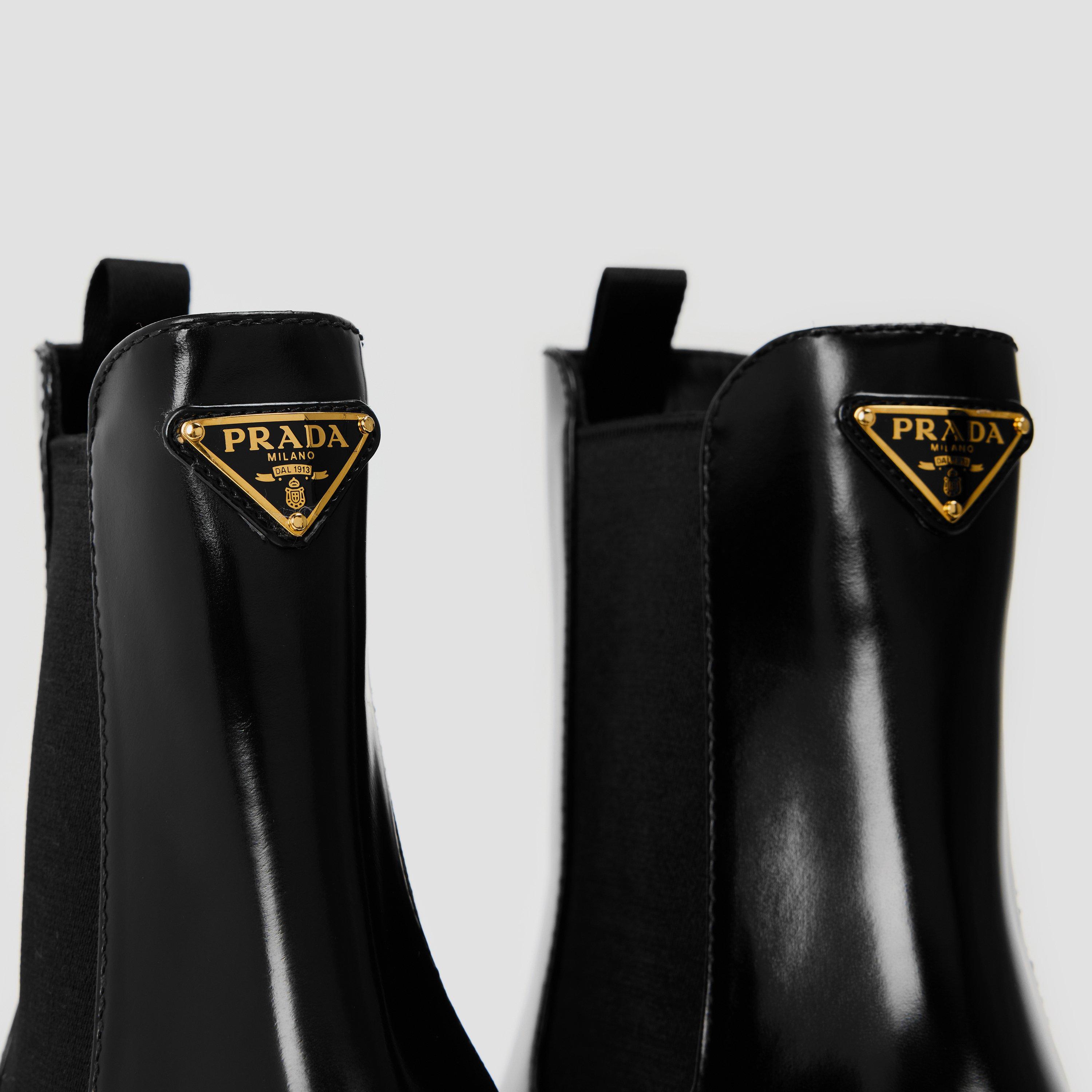 Black - Prada - Women's Chunky Chelsea Boots - 4