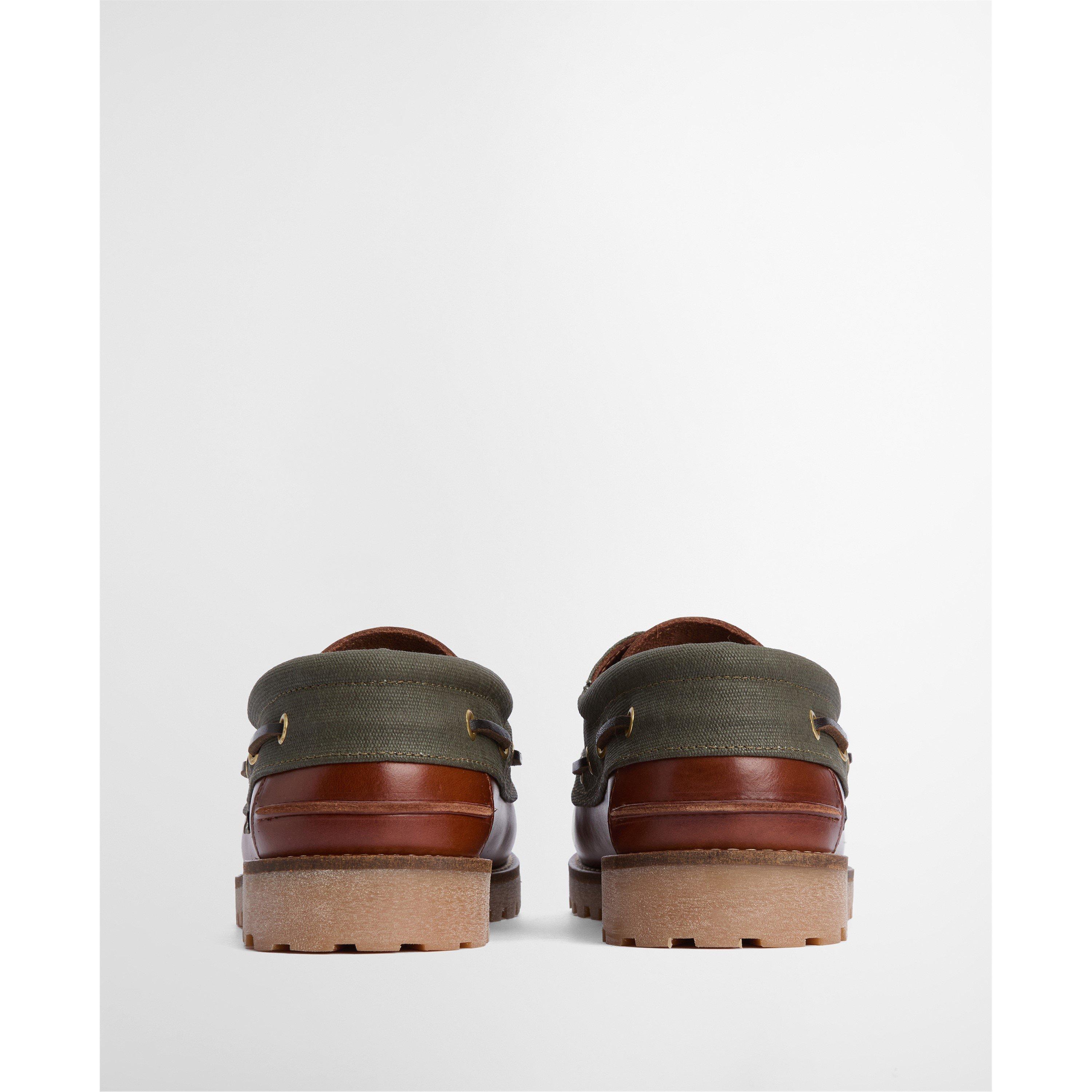 BR71 Mahogany - Barbour - Mens Re-Engineered Deck Boat Shoes - 3