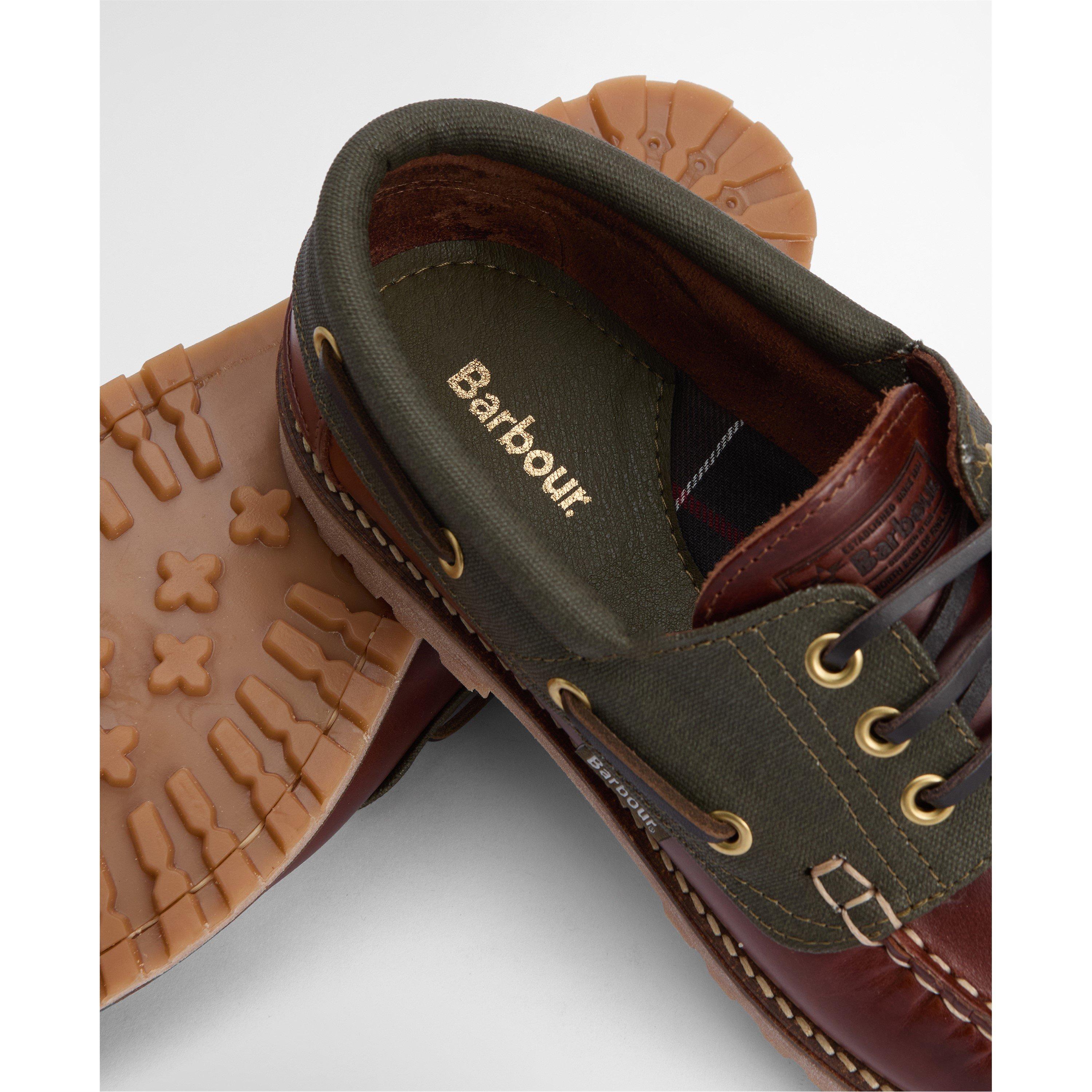 BR71 Mahogany - Barbour - Mens Re-Engineered Deck Boat Shoes - 4