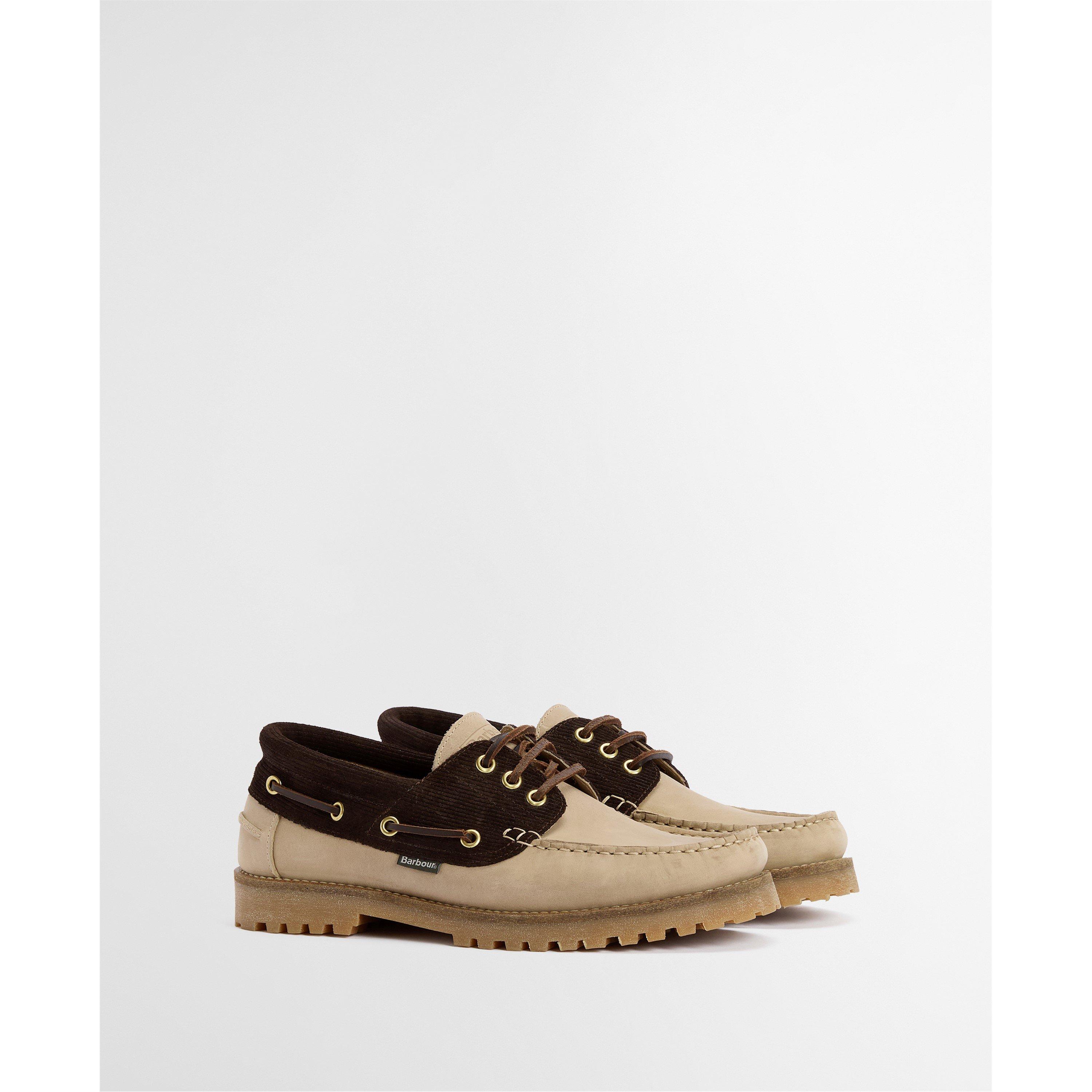 BE34 Sand/Brown - Barbour - Mens Re-Engineered Deck Boat Shoes - 2