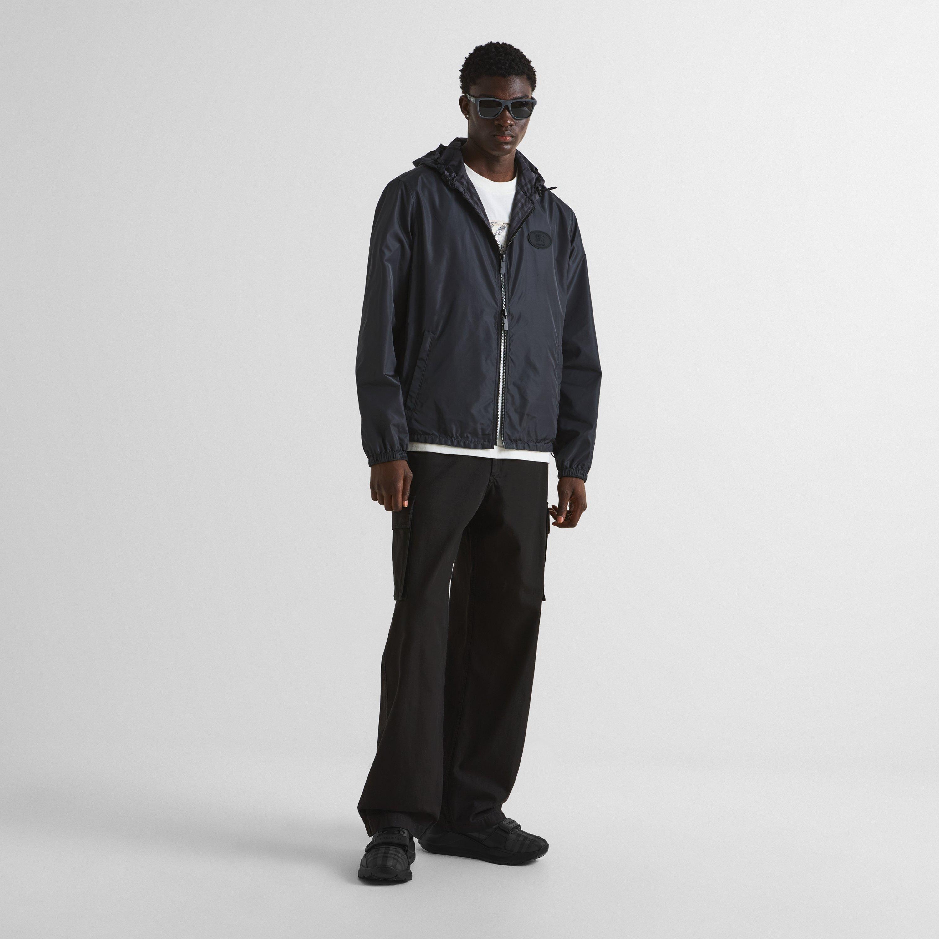 Lead Grey/Black - Burberry - Men's Regis Check Cotton Trainers - 6