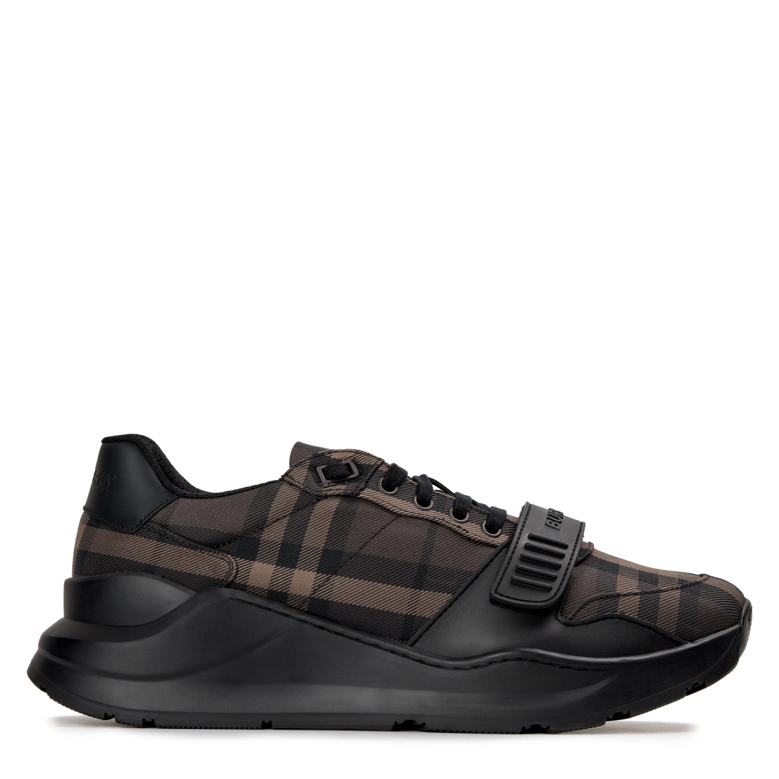 Men's Regis Check Cotton Trainers