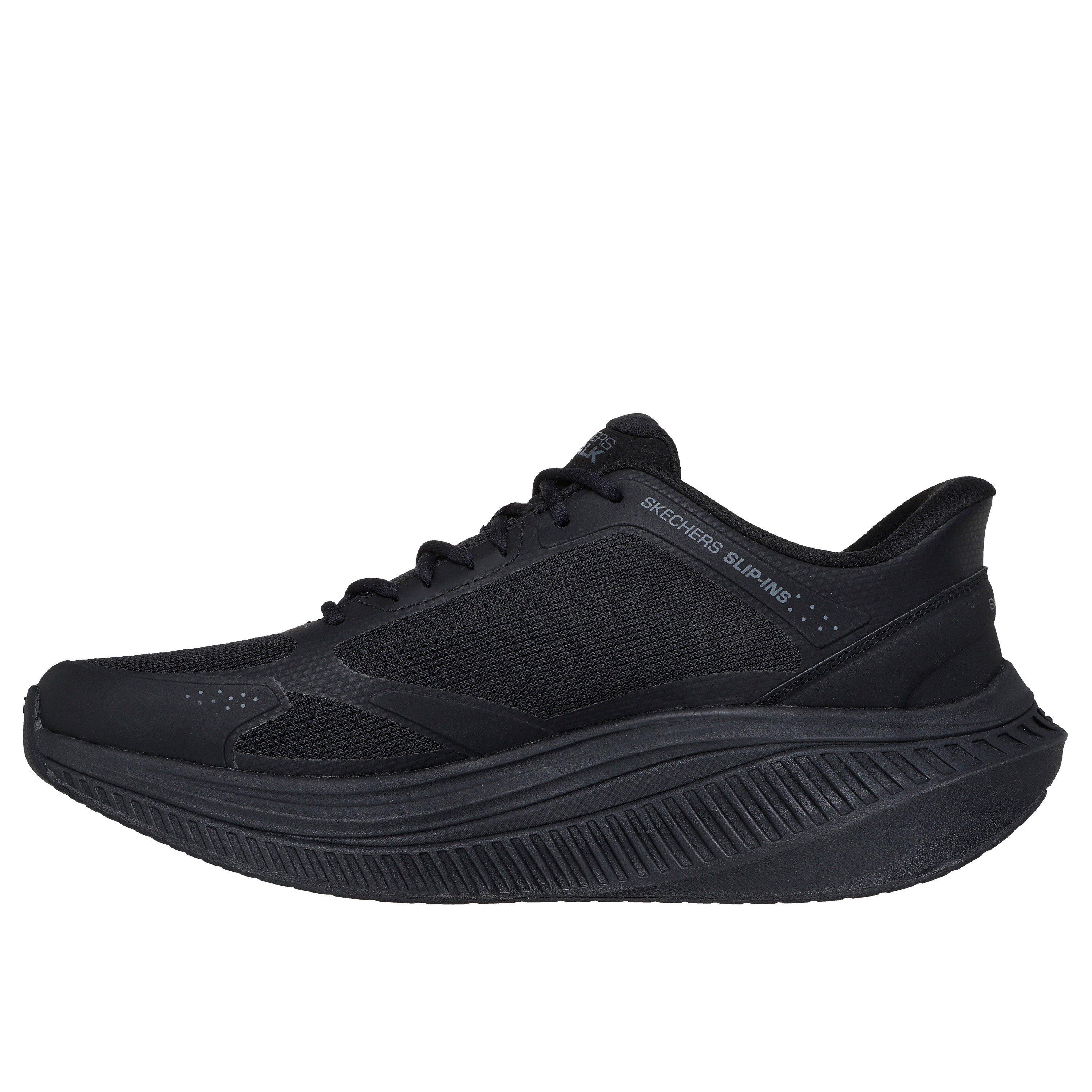 Black - Skechers - Go Walk Max Cushioning Arch F Slip On Runners Mens - 2