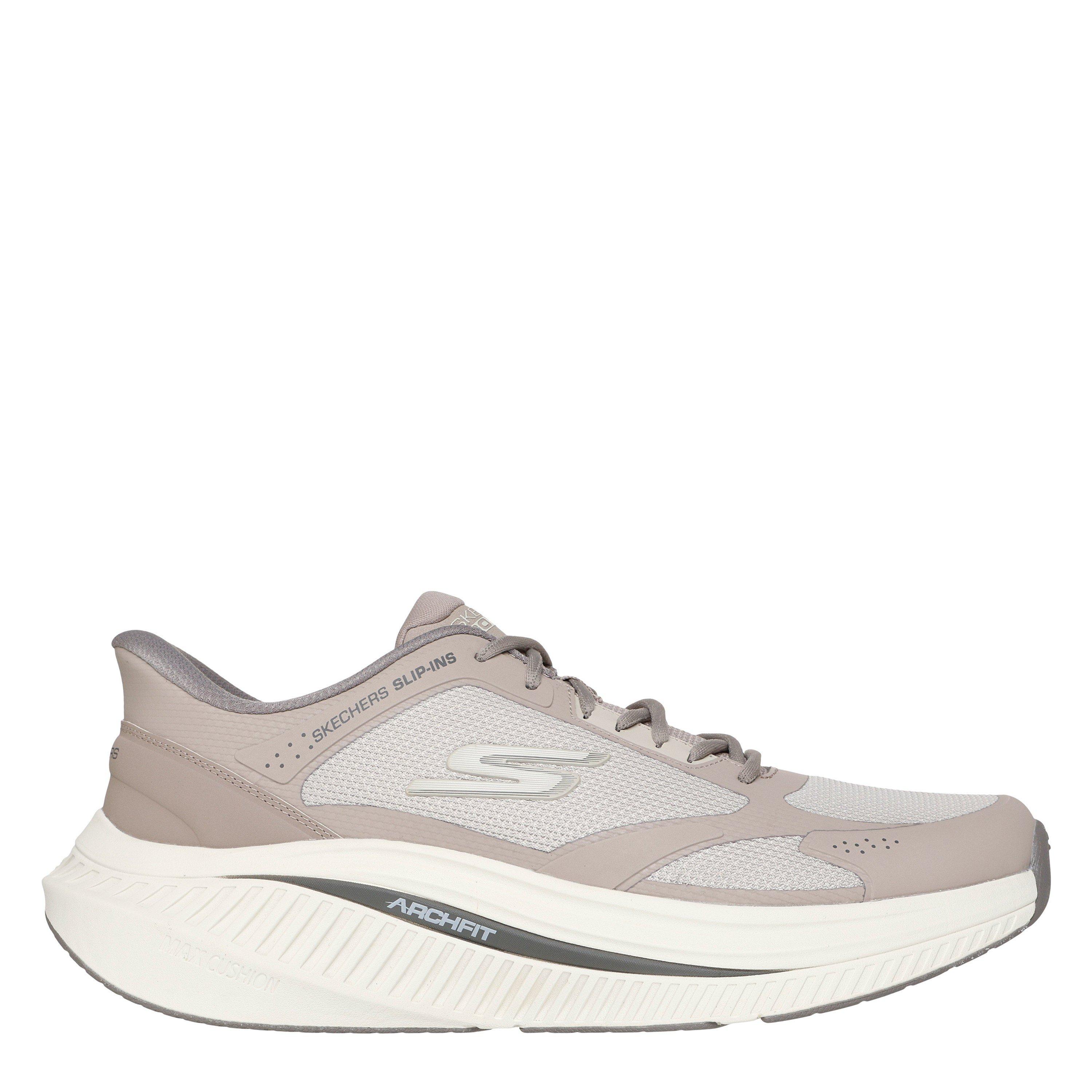 Taupe - Skechers - Men's Go Walk Max Cushioning Slip On Runners - 1