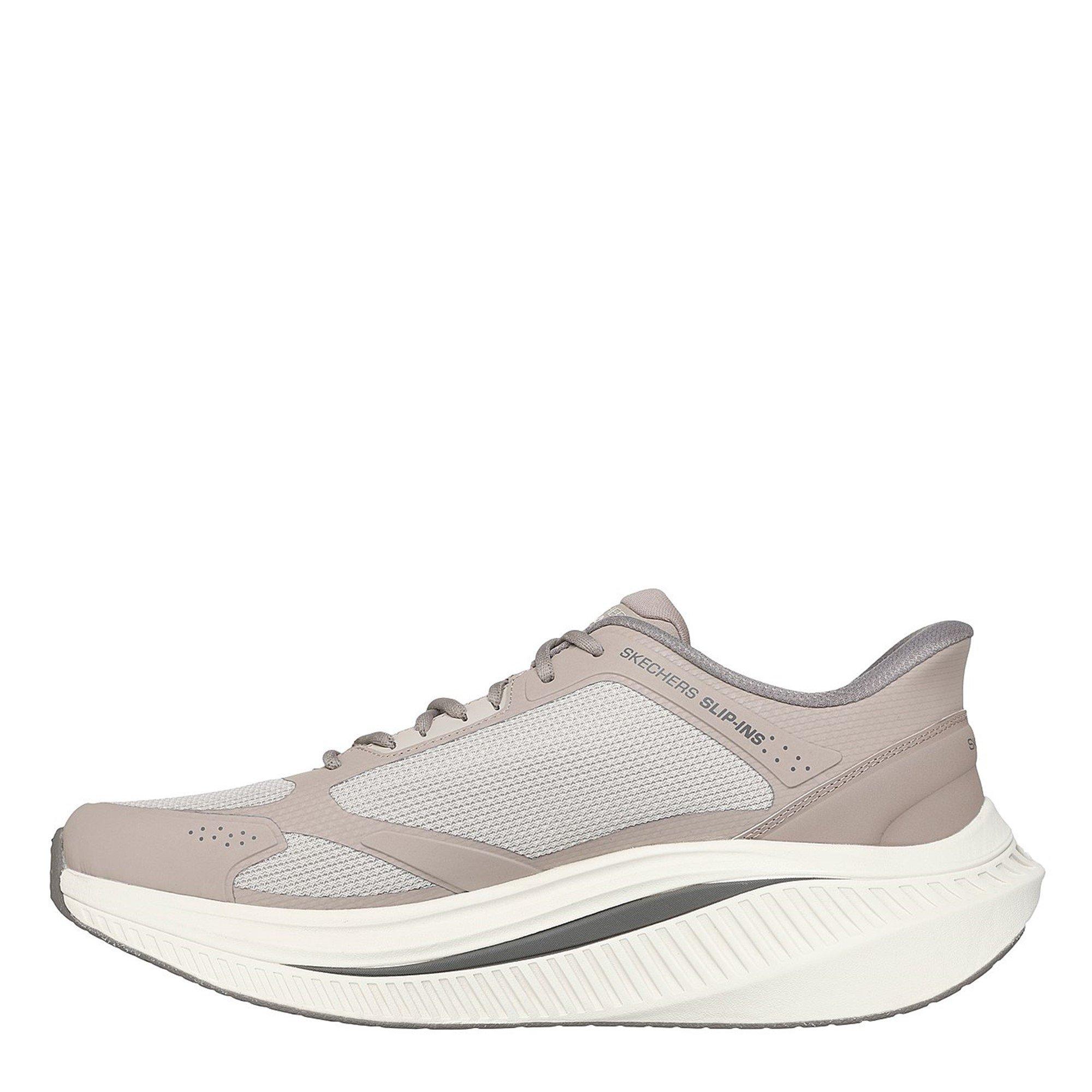 Taupe - Skechers - Men's Go Walk Max Cushioning Slip On Runners - 2