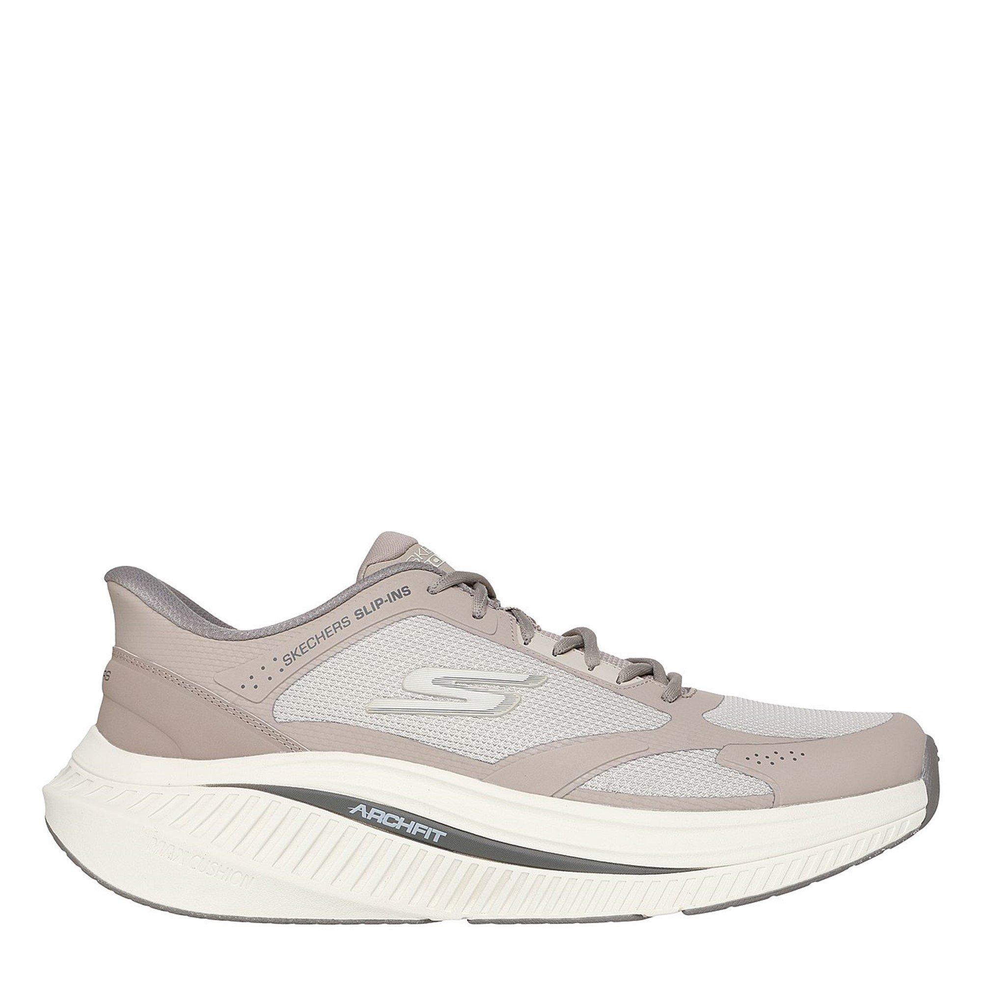 Taupe - Skechers - Men's Go Walk Max Cushioning Slip On Runners - 3