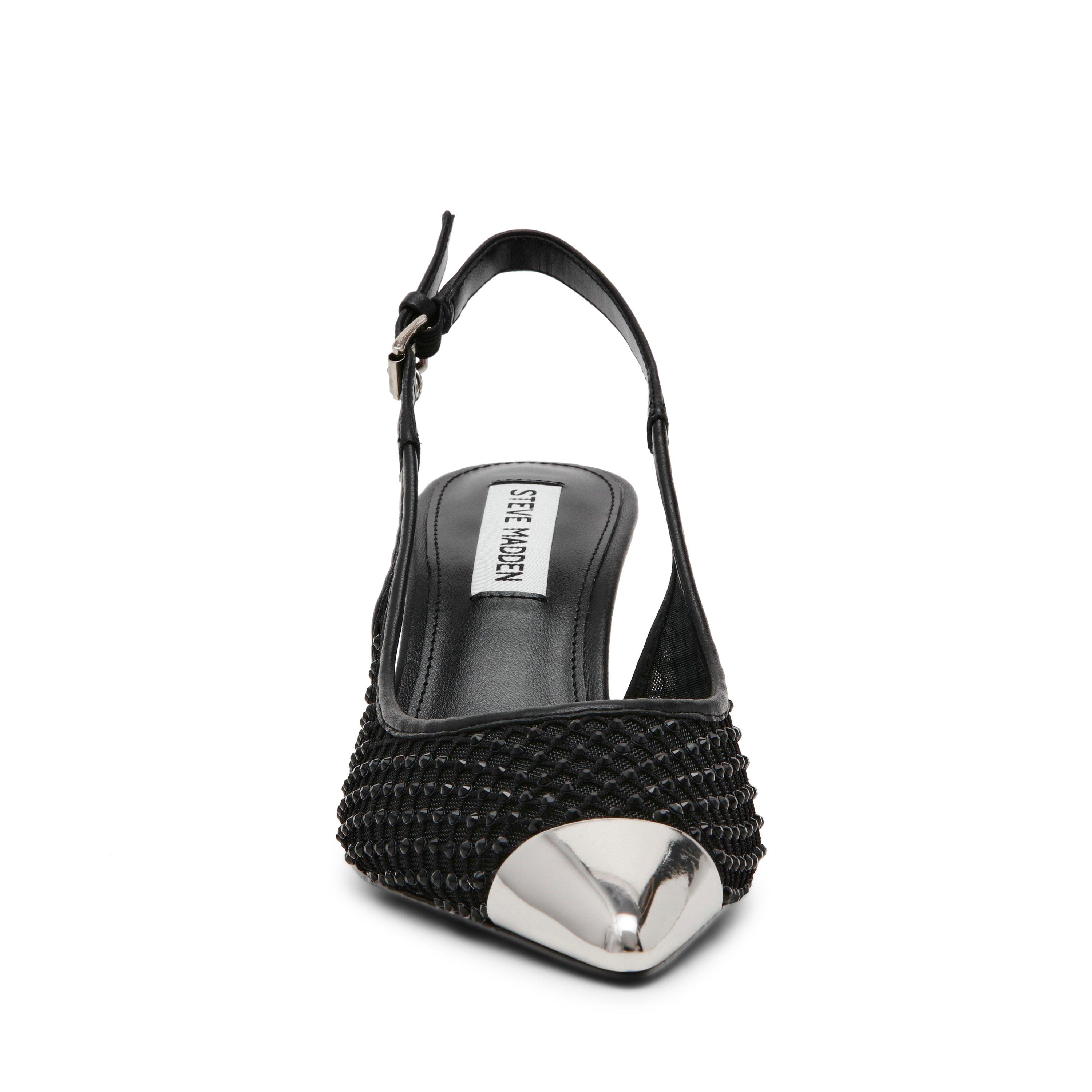 Crna - Steve Madden - Women's Vixen Mesh Slingback - 4