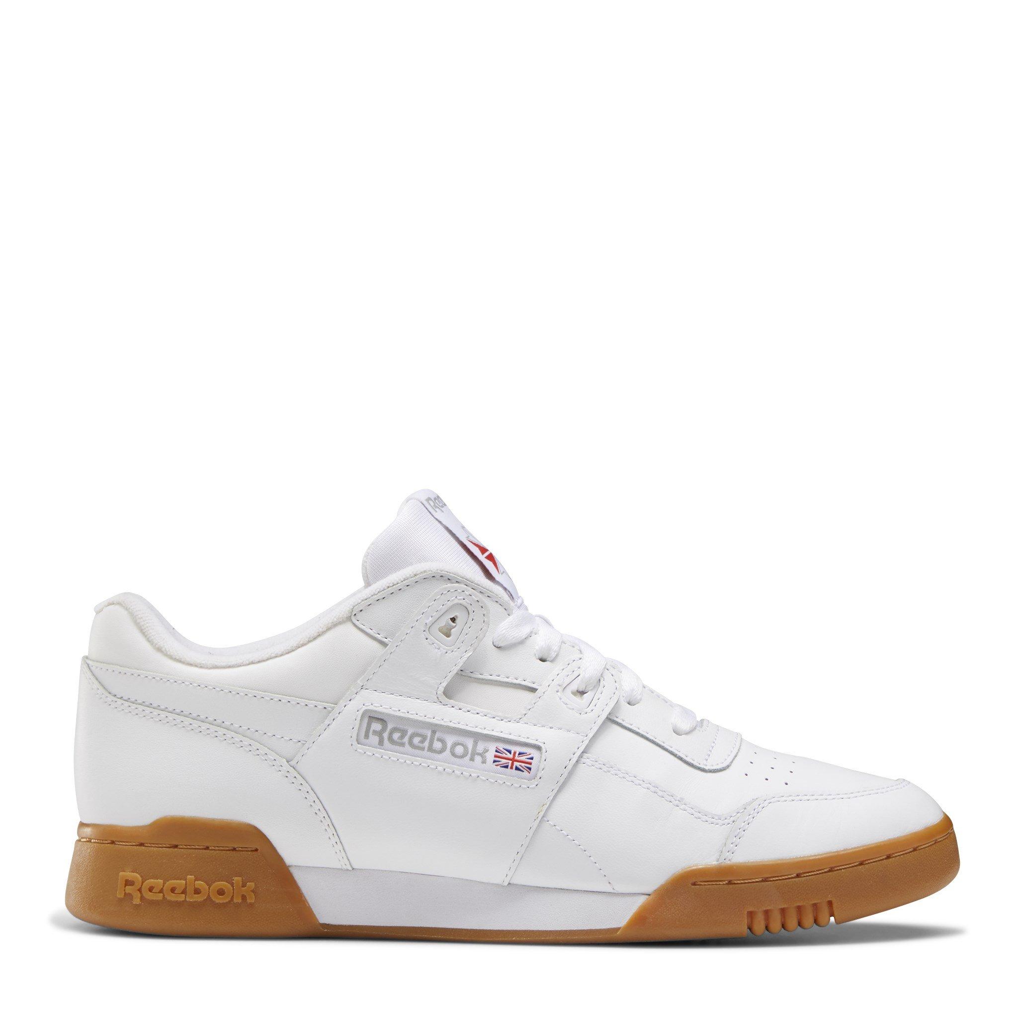 White/Gum - Reebok - Classics Workout Plus Trainers - 1