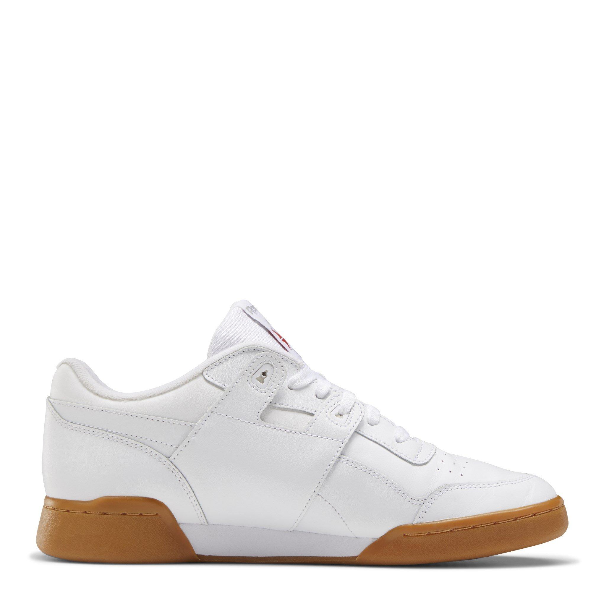 White/Gum - Reebok - Classics Workout Plus Trainers - 2