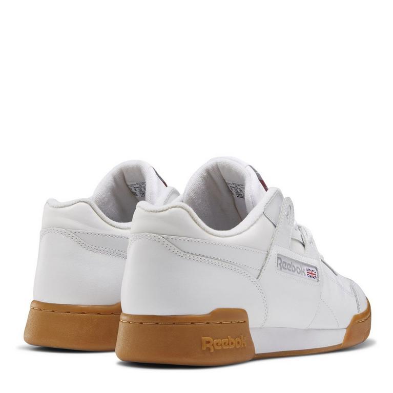 Blanc/Gomme - Reebok - Classics Workout Plus Trainers - 4