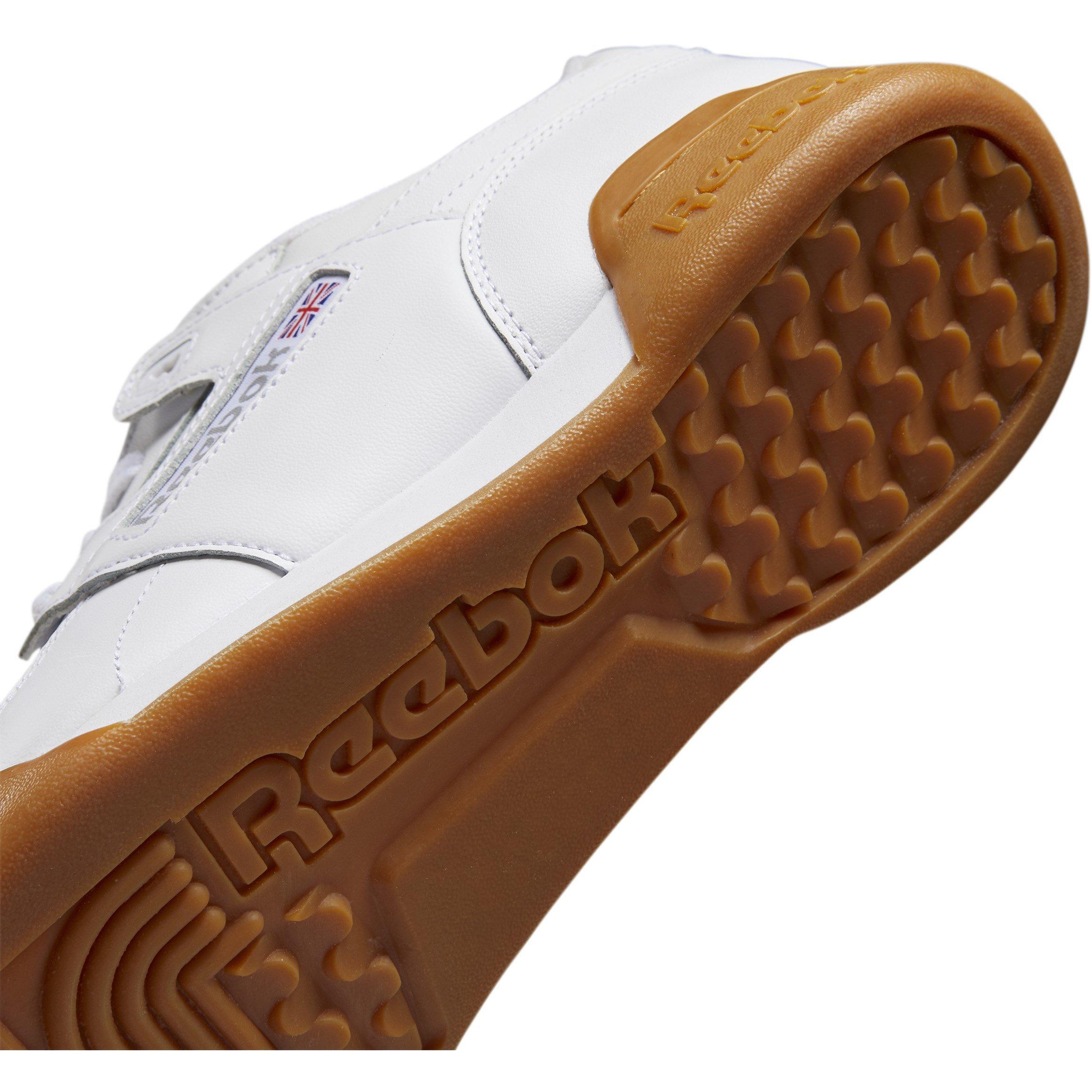 White/Gum - Reebok - Classics Workout Plus Trainers - 9