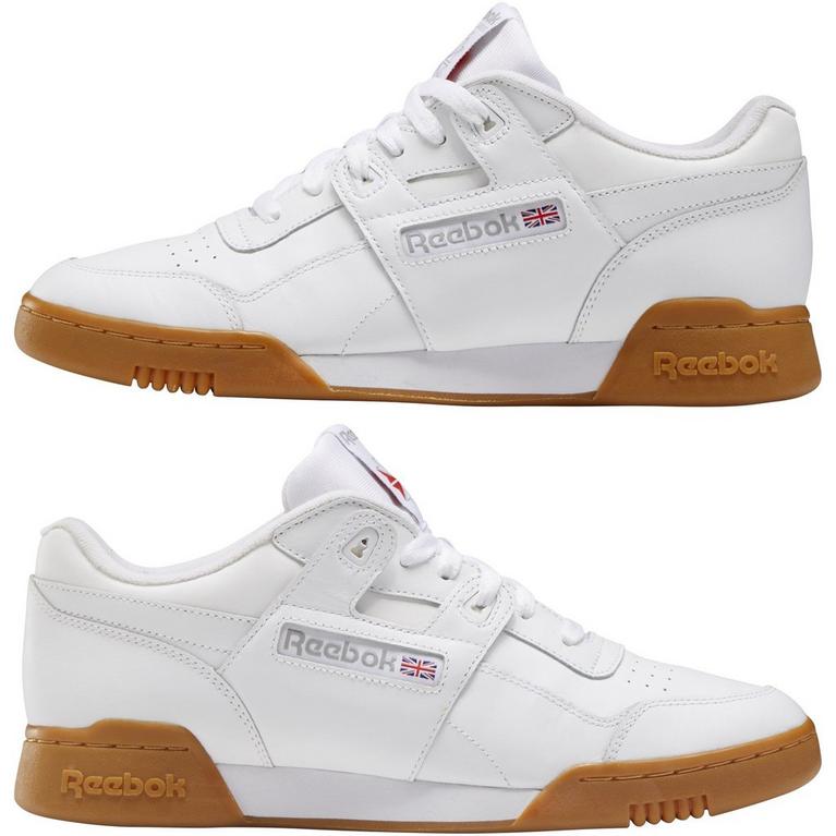 Blanc/Gomme - Reebok - Classics Workout Plus Trainers - 10