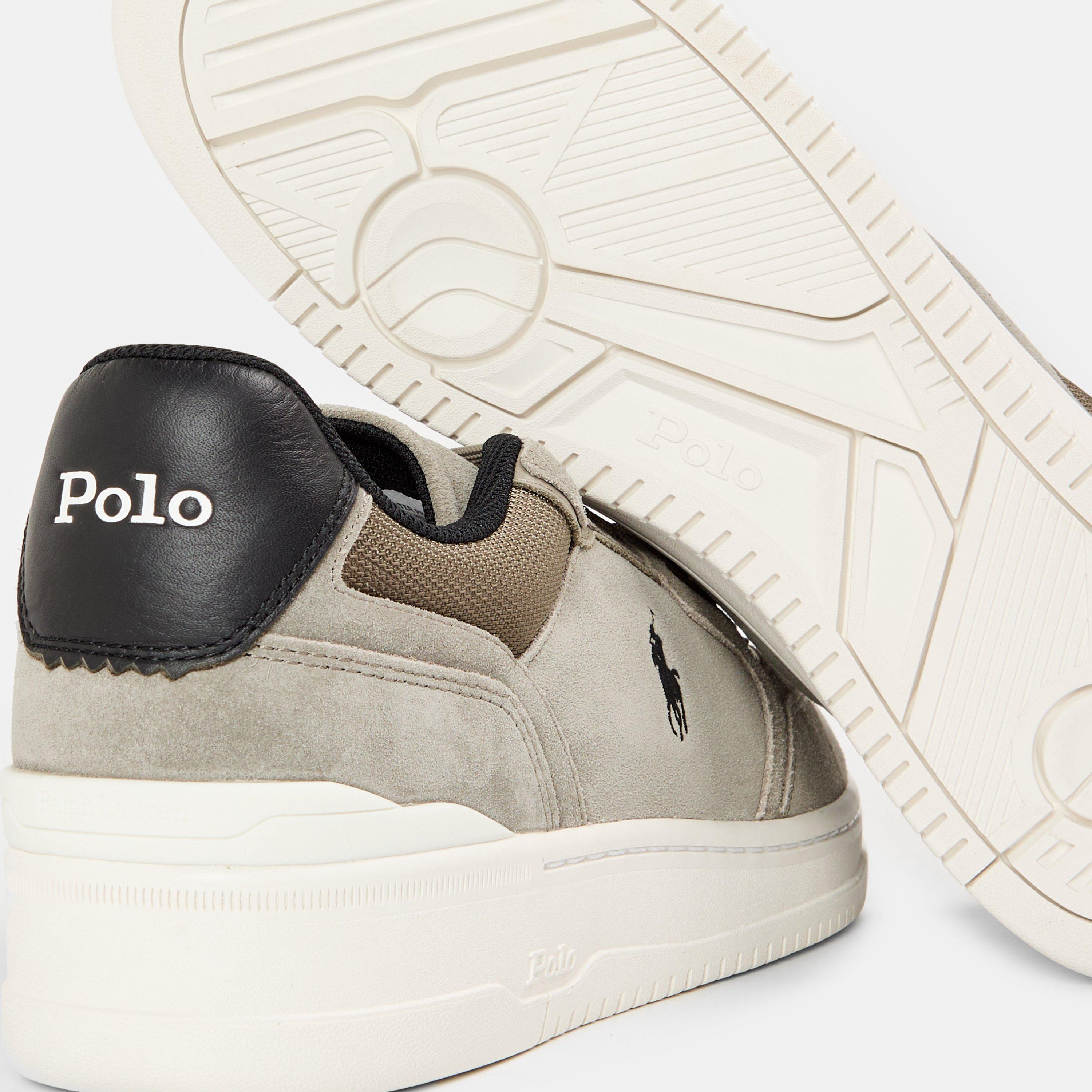 Earth Grey - Polo Ralph Lauren - Men's Open Master Court Trainers - 4