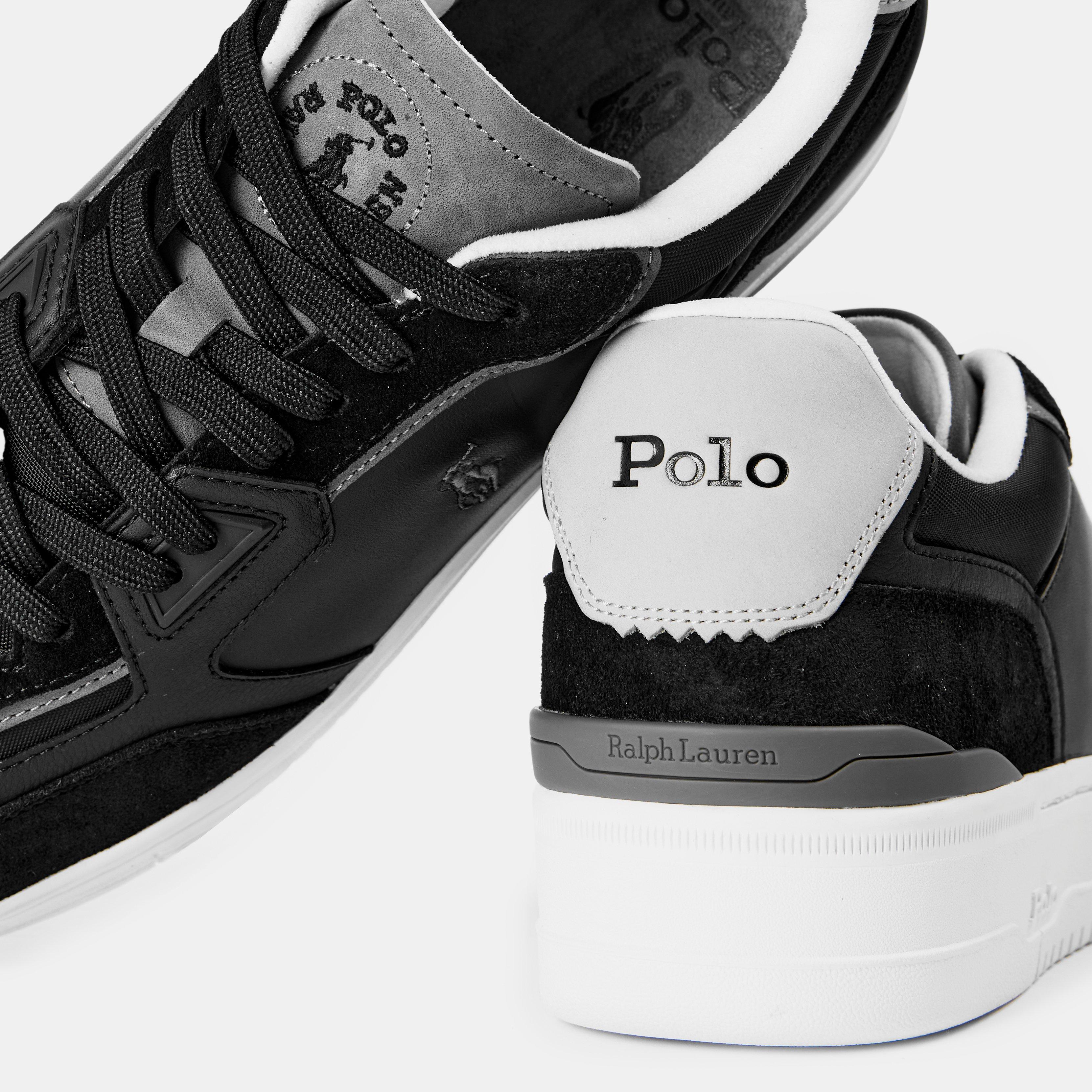 Black/Grey - Polo Ralph Lauren - Men's Open Master Court Trainers - 4