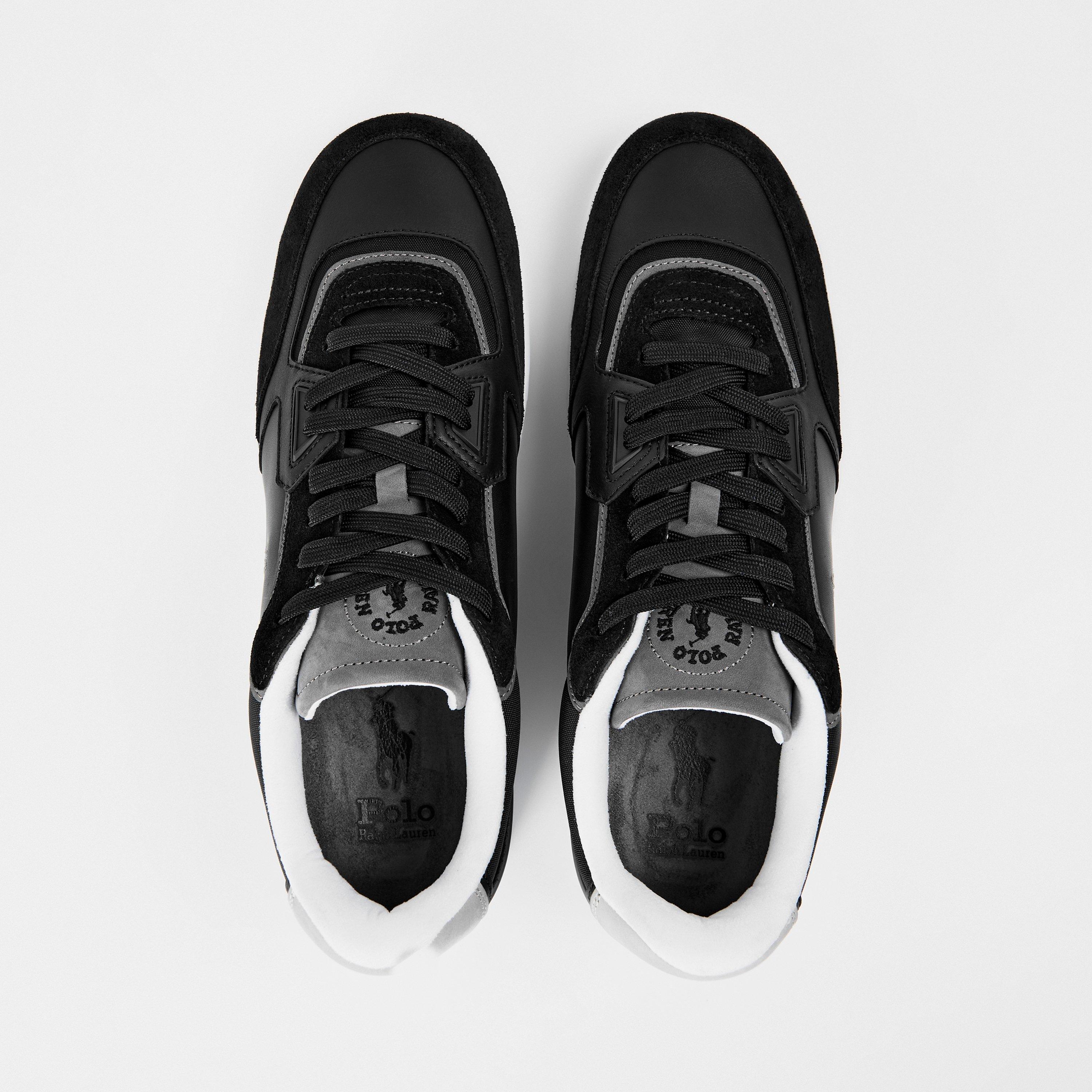 Black/Grey - Polo Ralph Lauren - Men's Open Master Court Trainers - 5