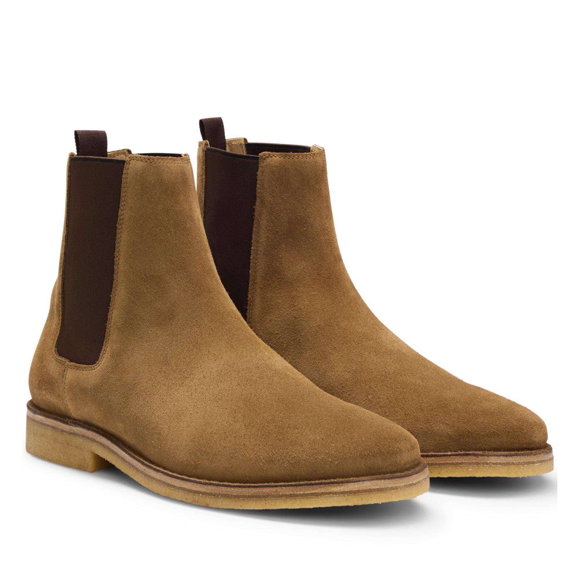 Beige 268 - Boss - Men's Double Breasted Chelsea Boots - 4