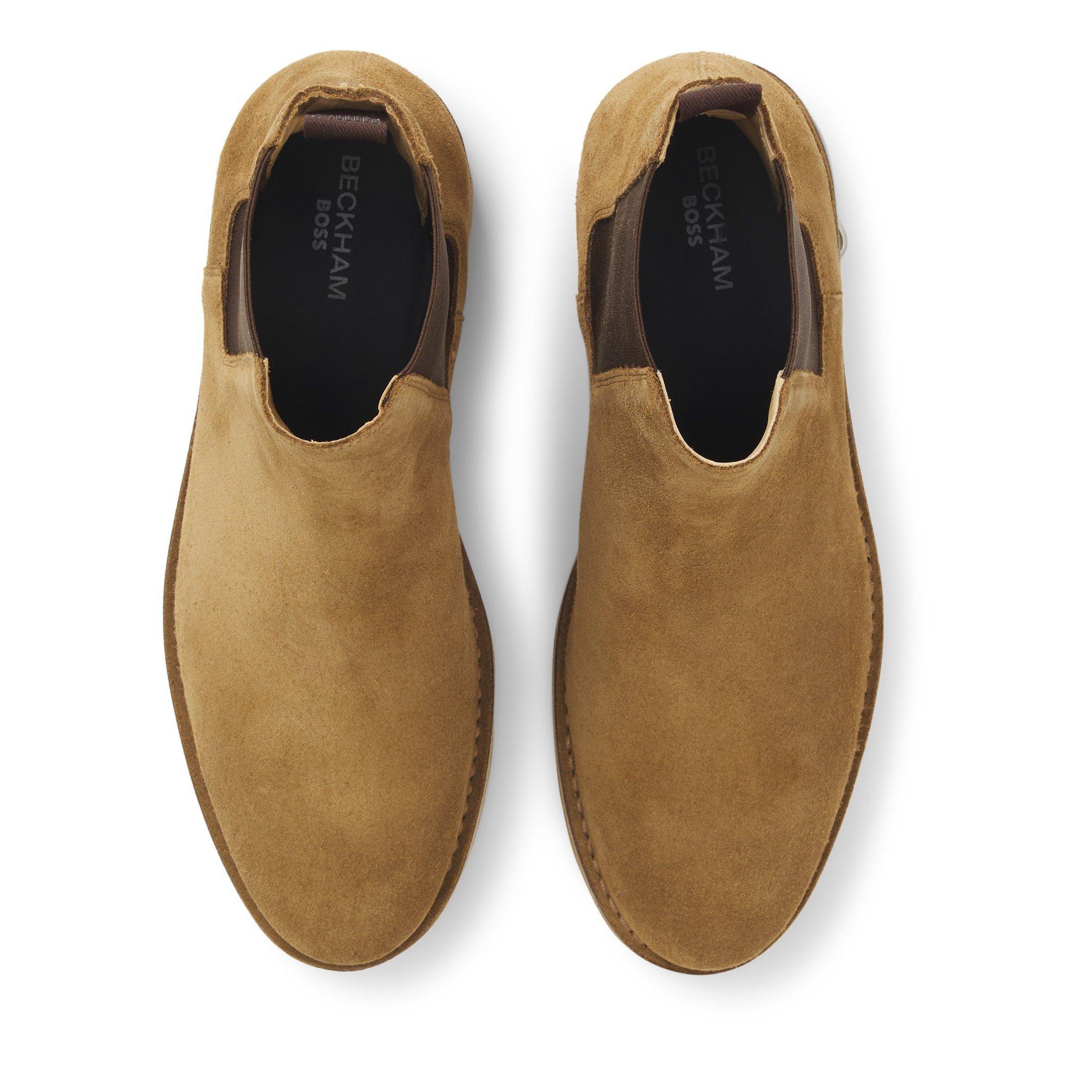 Beige 268 - Boss - Men's Double Breasted Chelsea Boots - 9