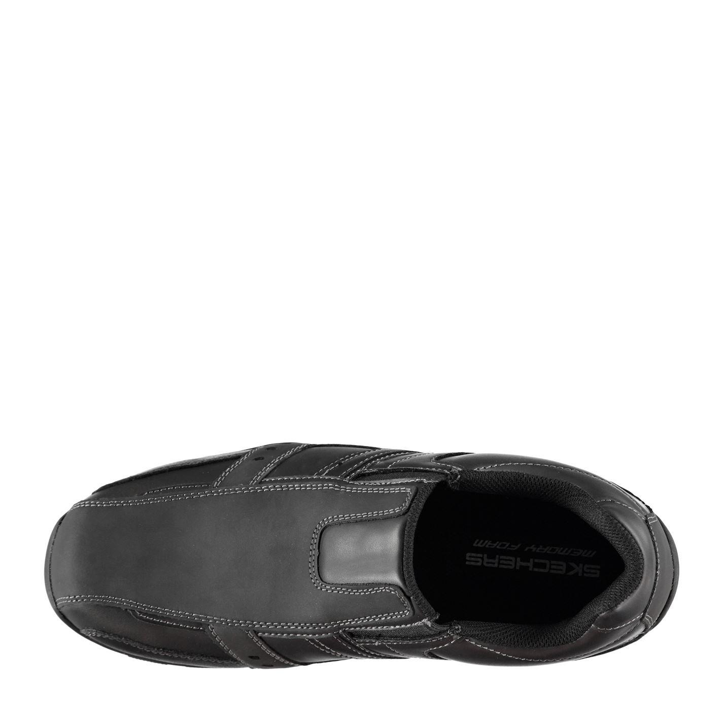 Black - Skechers - Marter Casual Slip On Shoes Mens - 4
