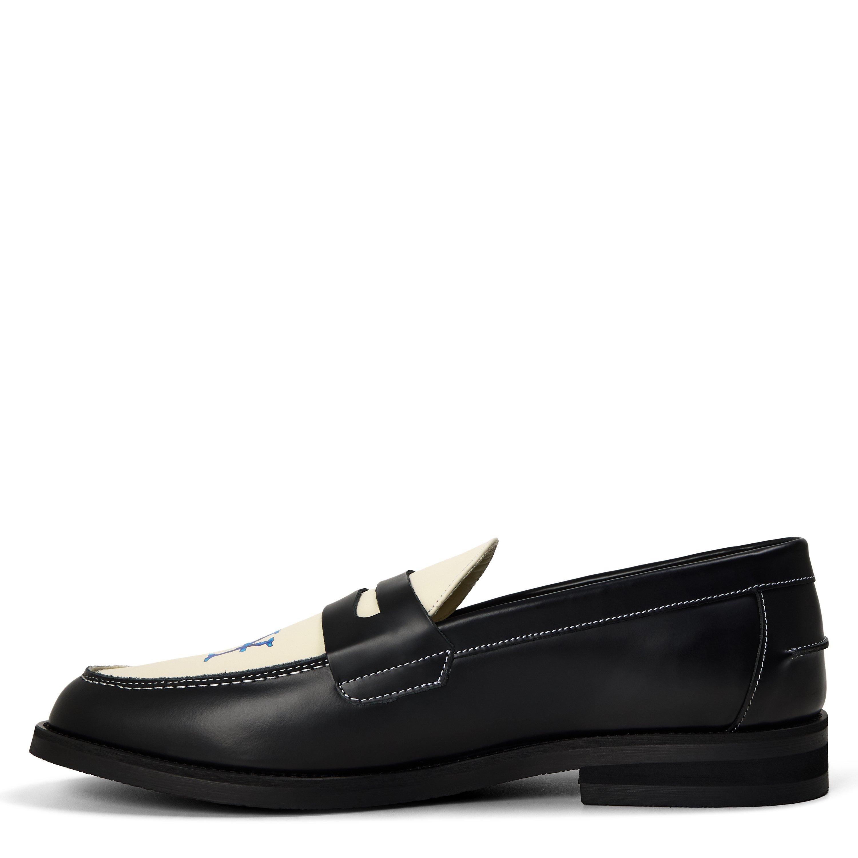Black/White - Duke and Dexter - Men's NY Penny Loafers - 2