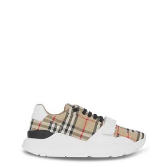 Burberry Women's Check Cotton New Regis Trainers