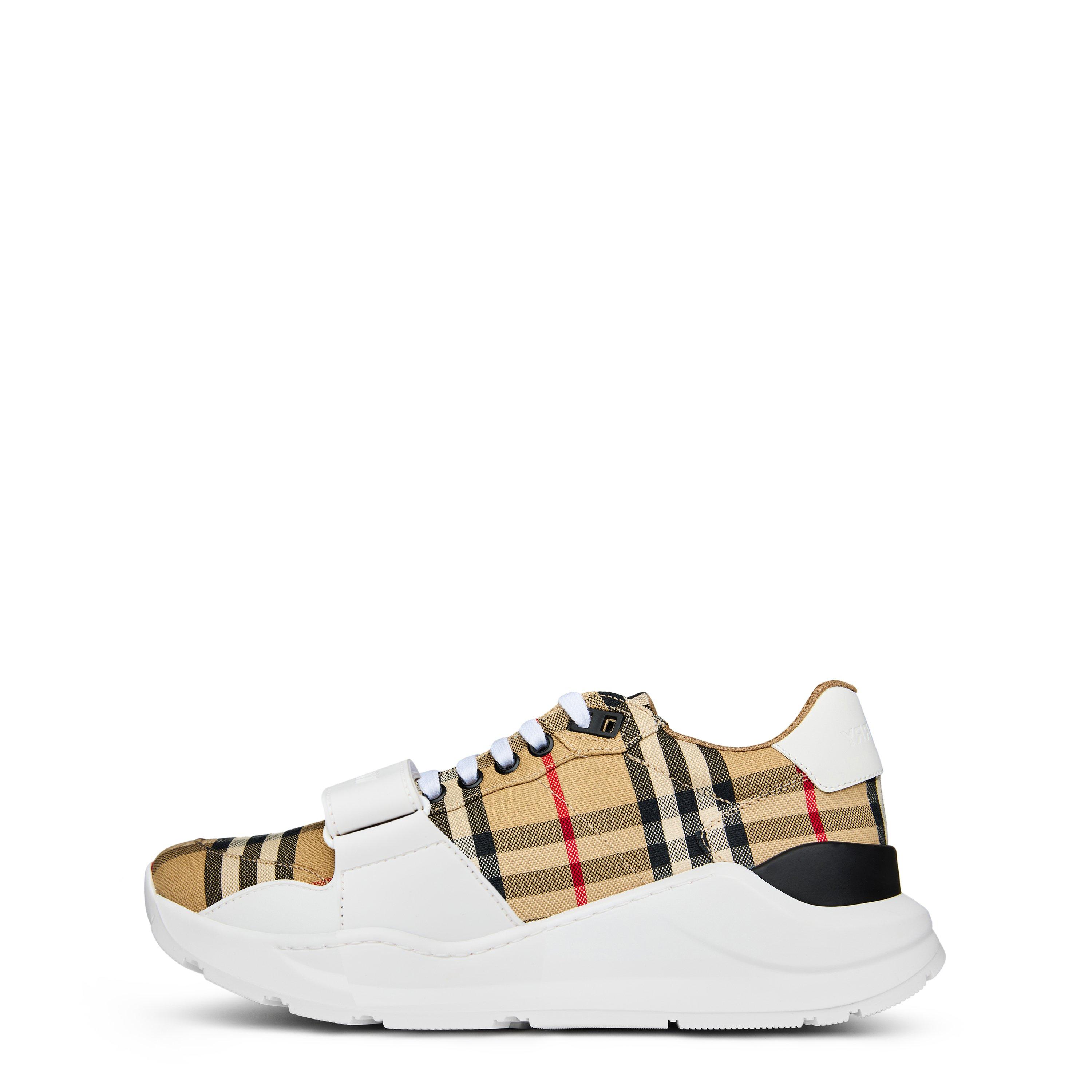 Burberry | Women's Check Cotton New Regis Trainers | Chunky Burberry | Women's Check Cotton New Regis Trainers | Chunky