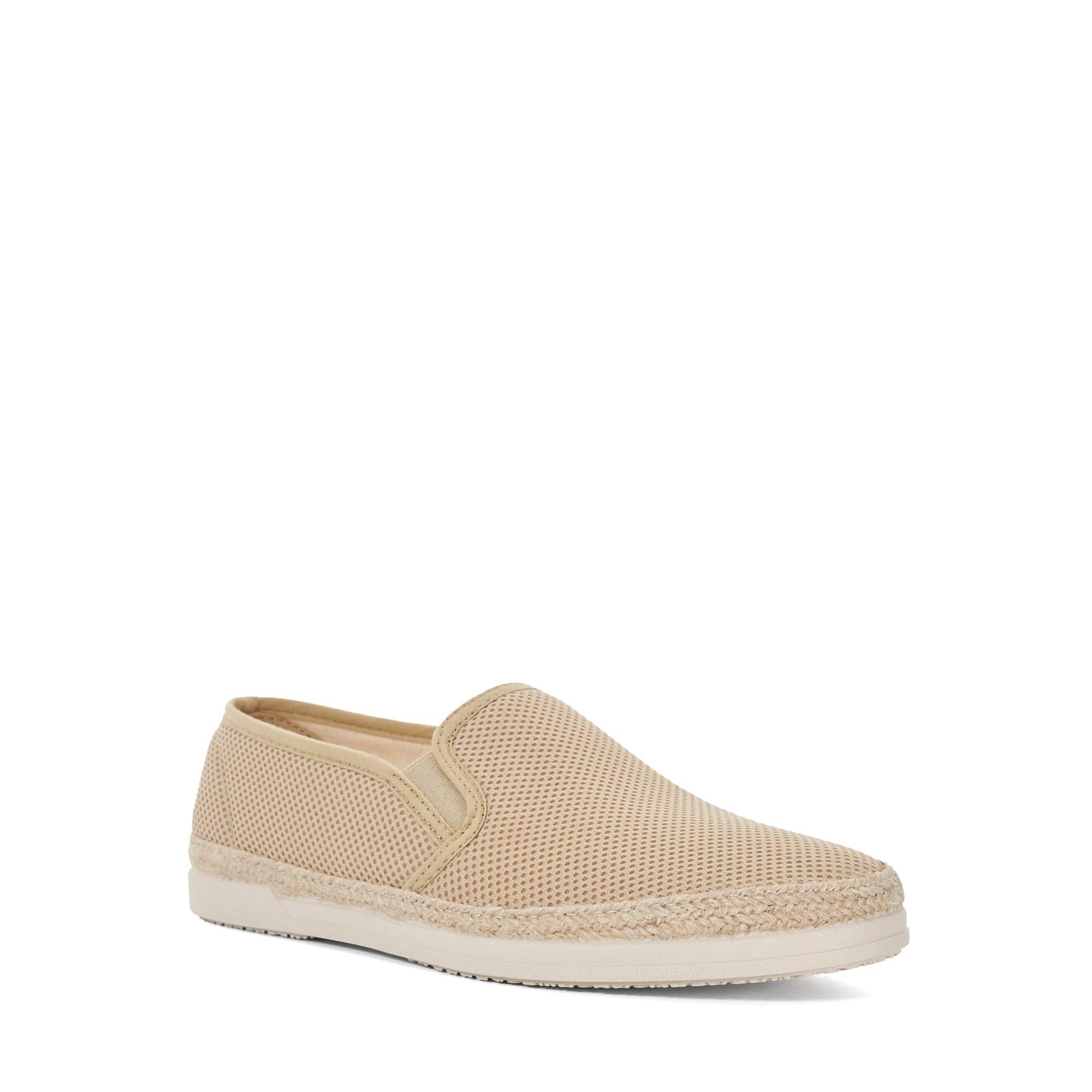 Beige - Dune London - Men's Ferdo Canvas Slip On Espadrilles - 2