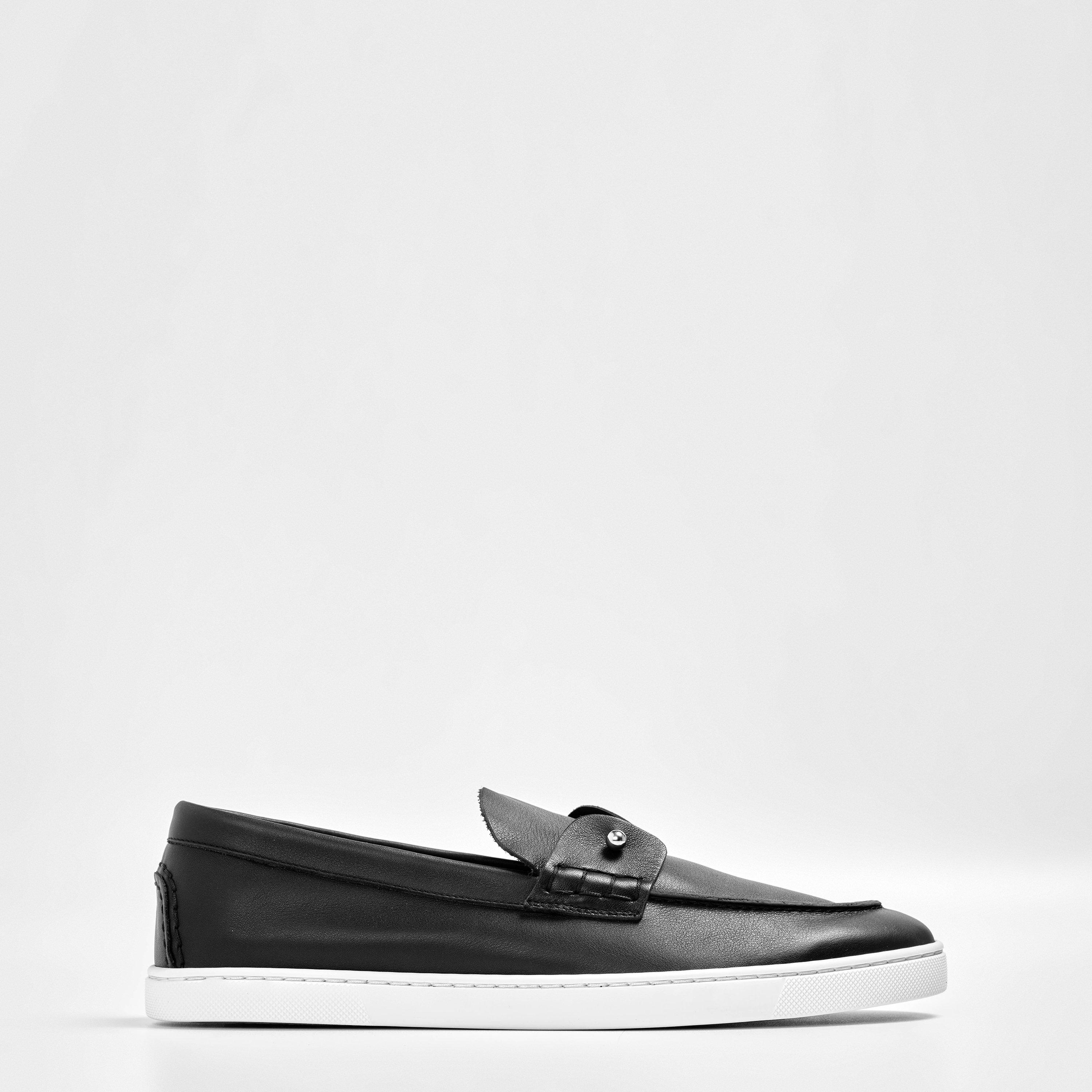 Black - Christian Louboutin - Men's Chambliboat Calf Leather Loafers - 1