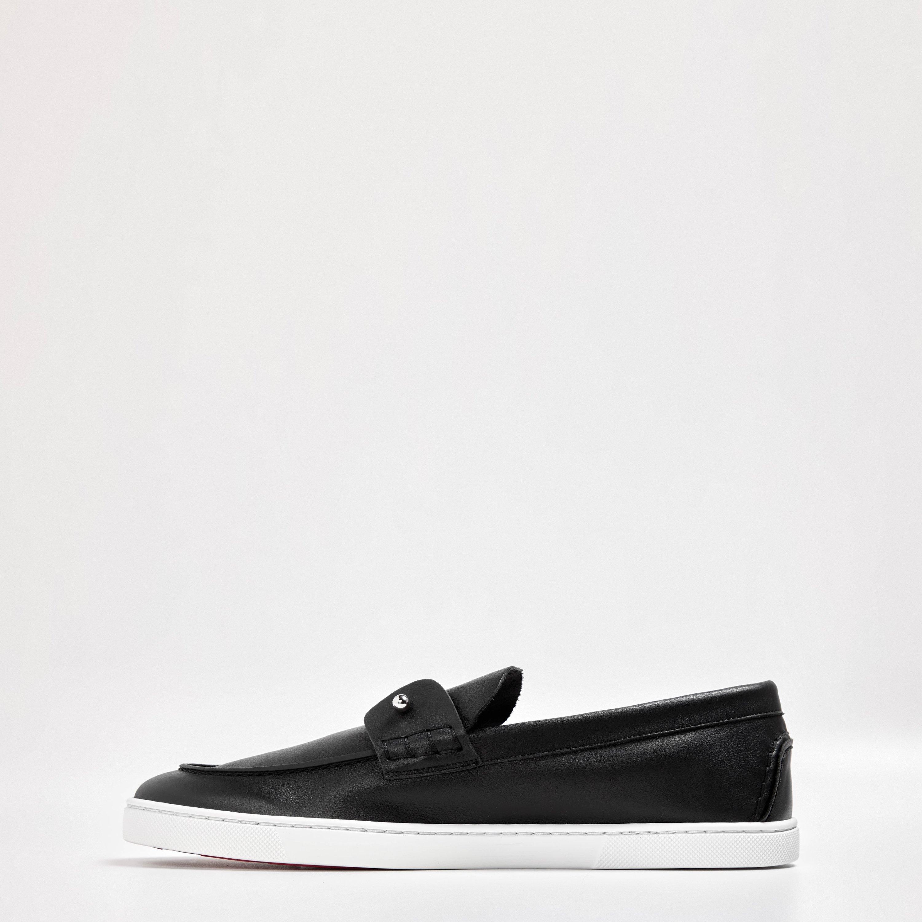 Black - Christian Louboutin - Men's Chambliboat Calf Leather Loafers - 2