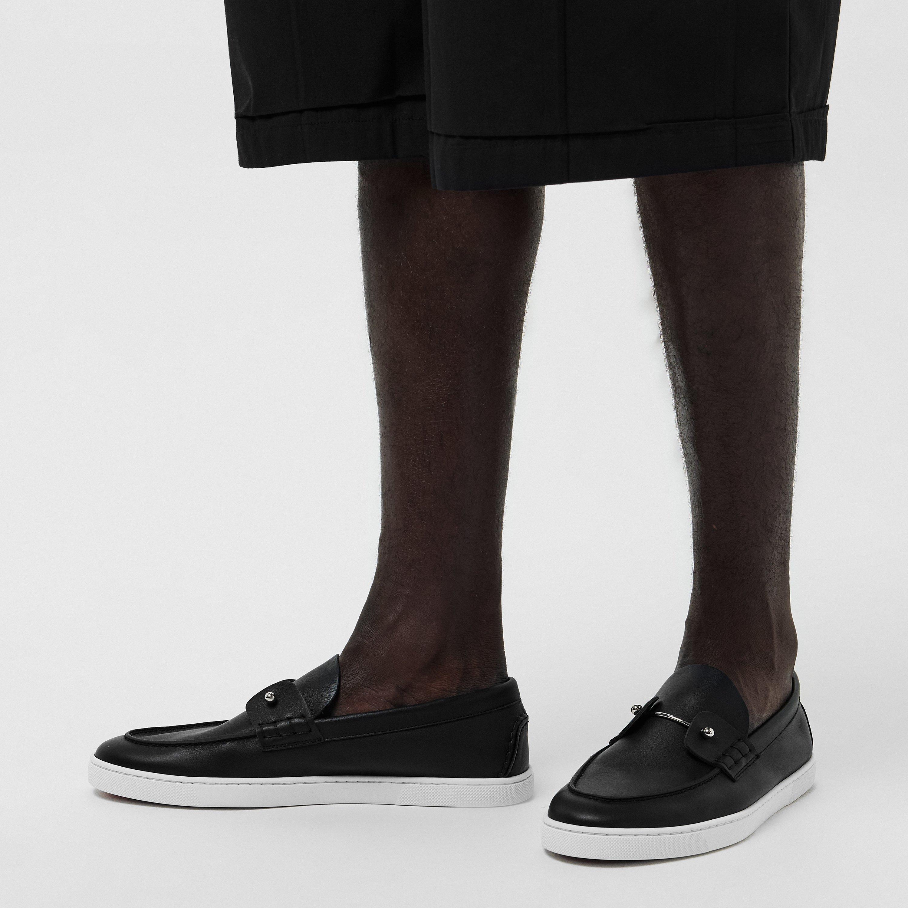 Black - Christian Louboutin - Men's Chambliboat Calf Leather Loafers - 3