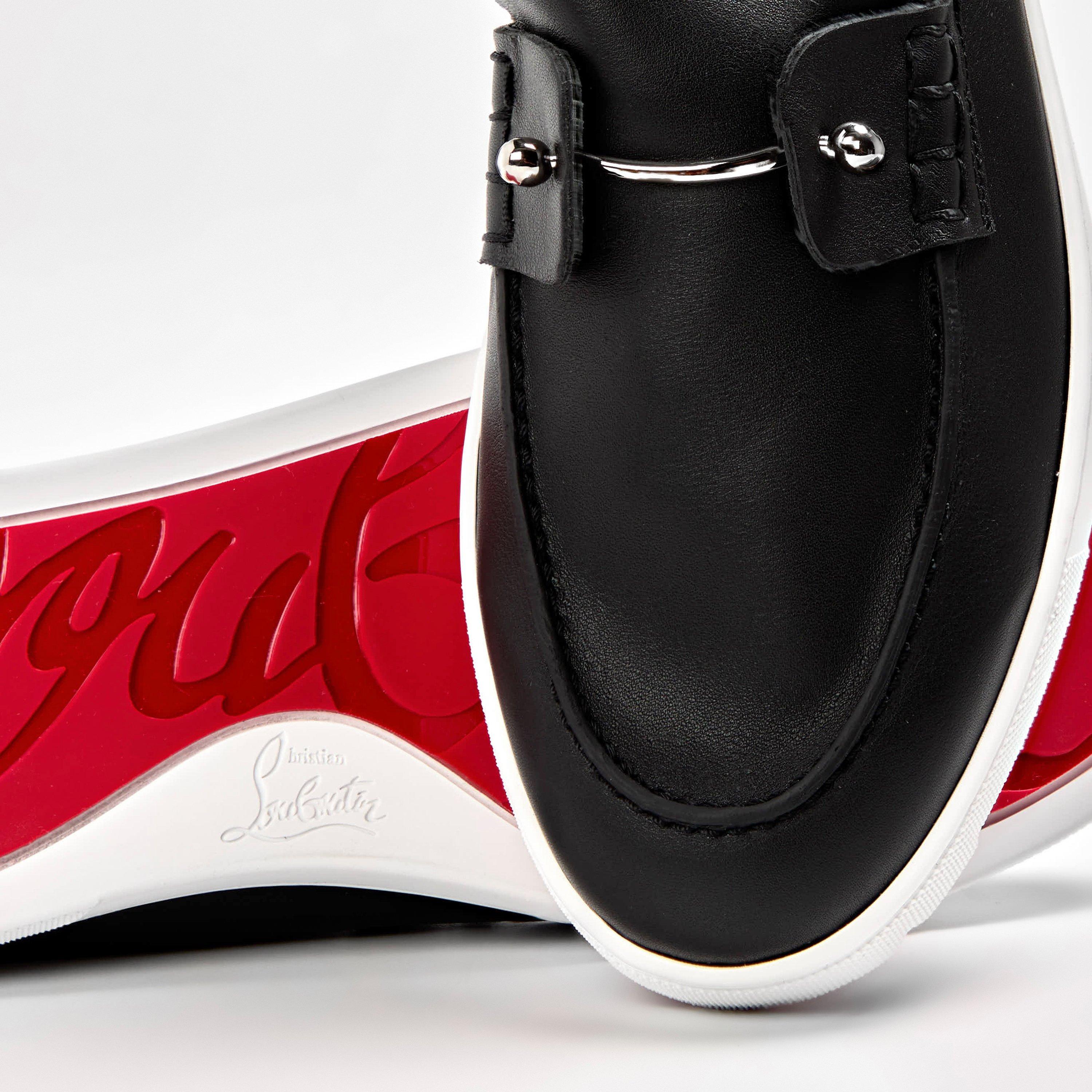 Black - Christian Louboutin - Men's Chambliboat Calf Leather Loafers - 4