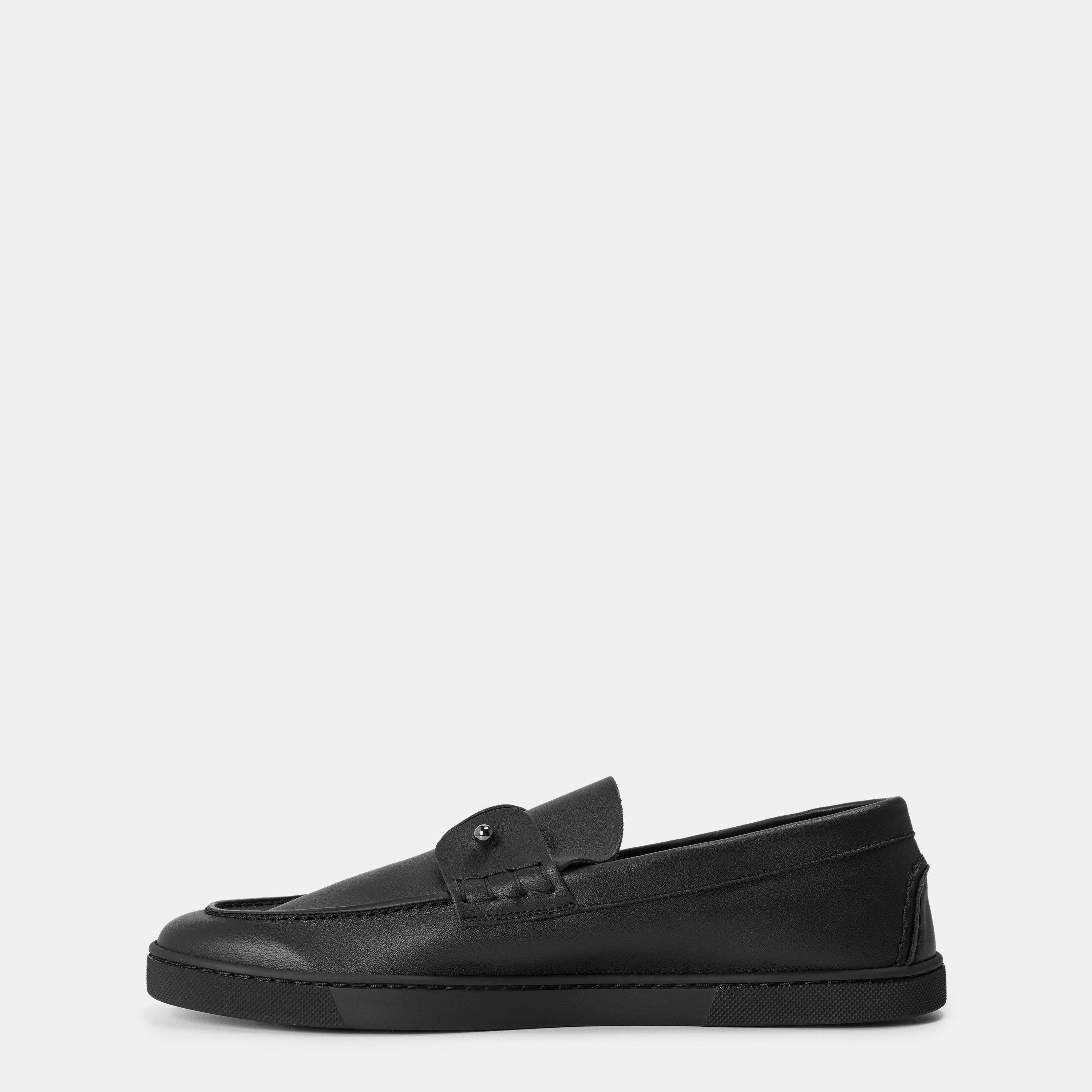 Black - Christian Louboutin - Men's Chambliboat Calf Leather Loafers - 2