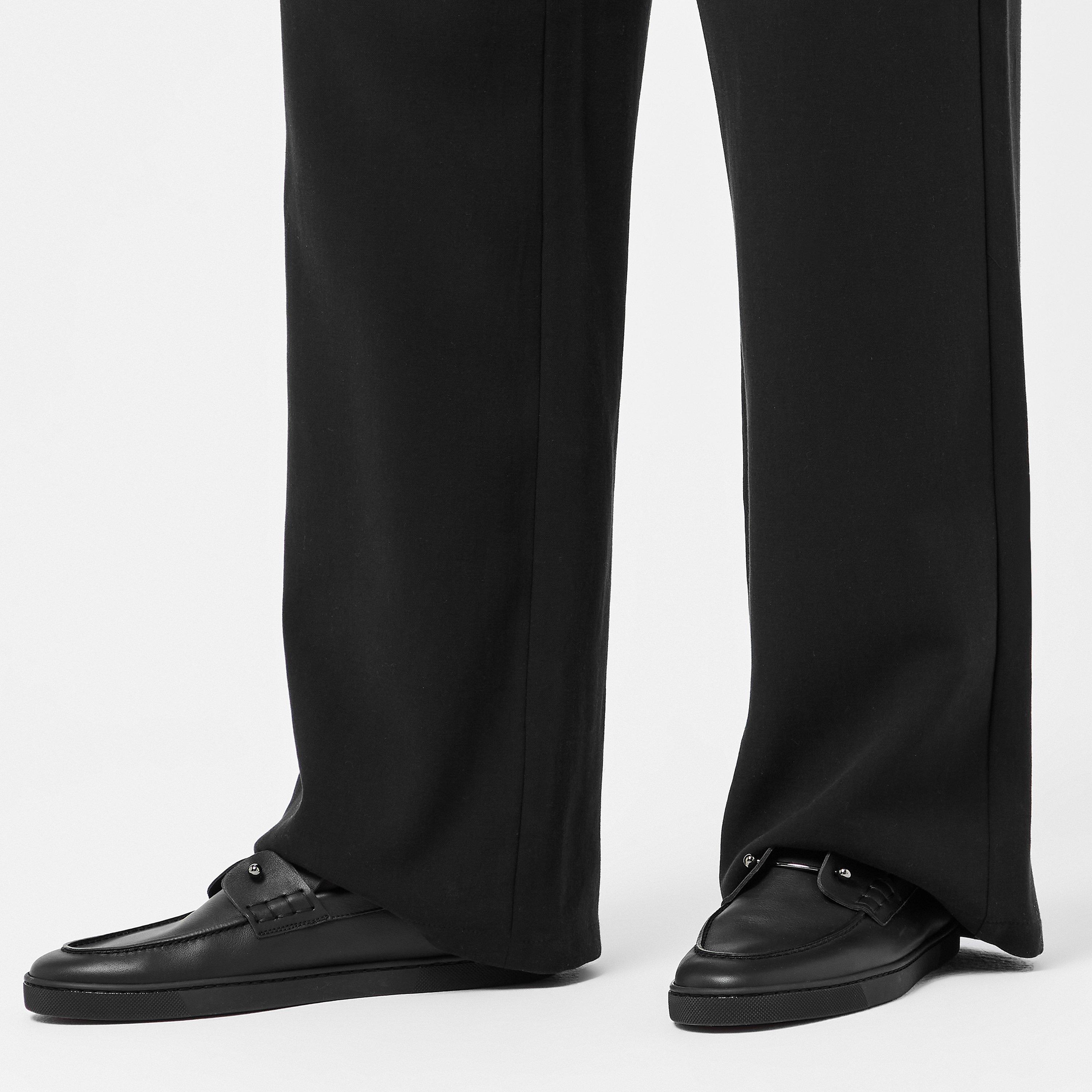 Black - Christian Louboutin - Men's Chambliboat Calf Leather Loafers - 3