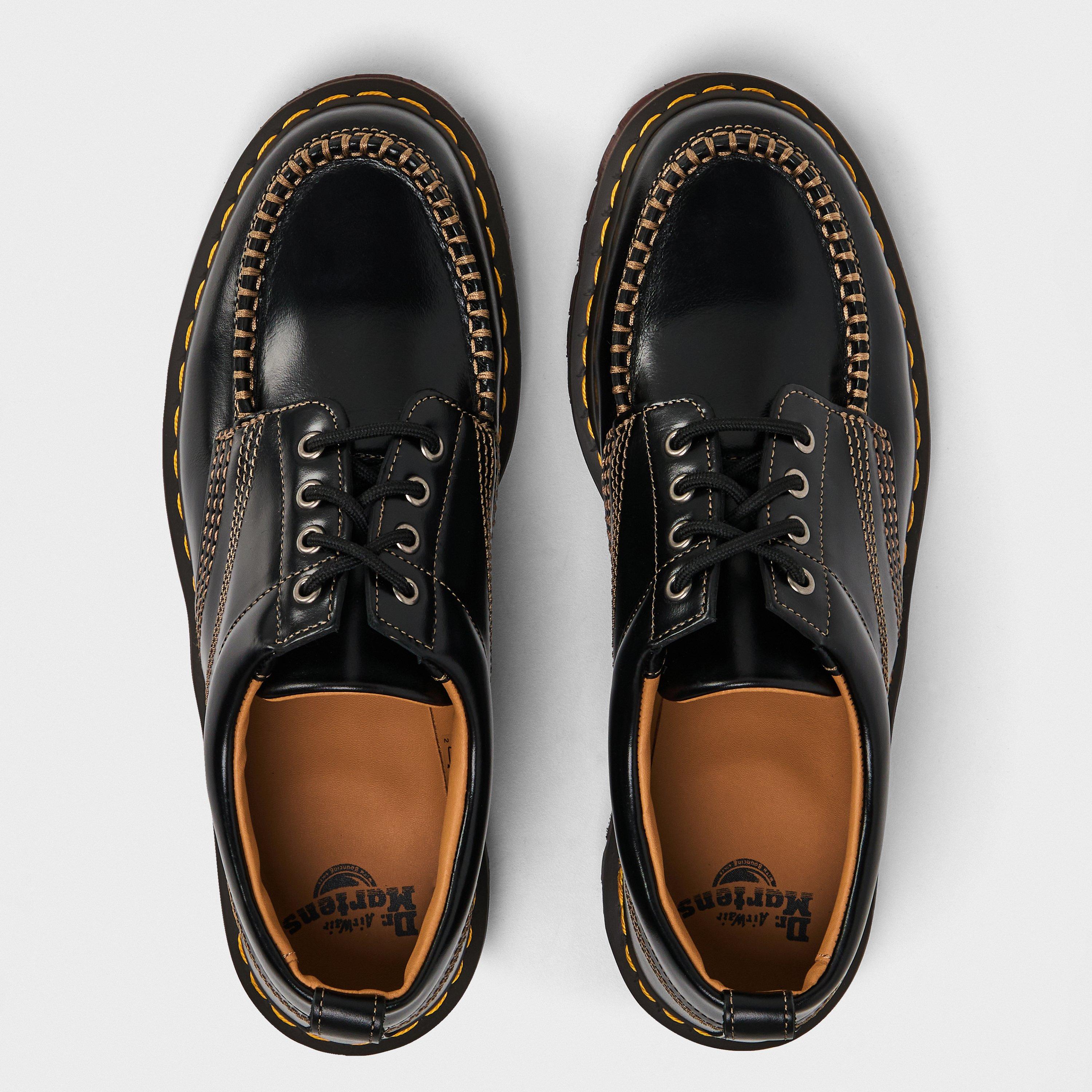 Black - Dr Martens - Lowell Moc Toe Shoe - 5