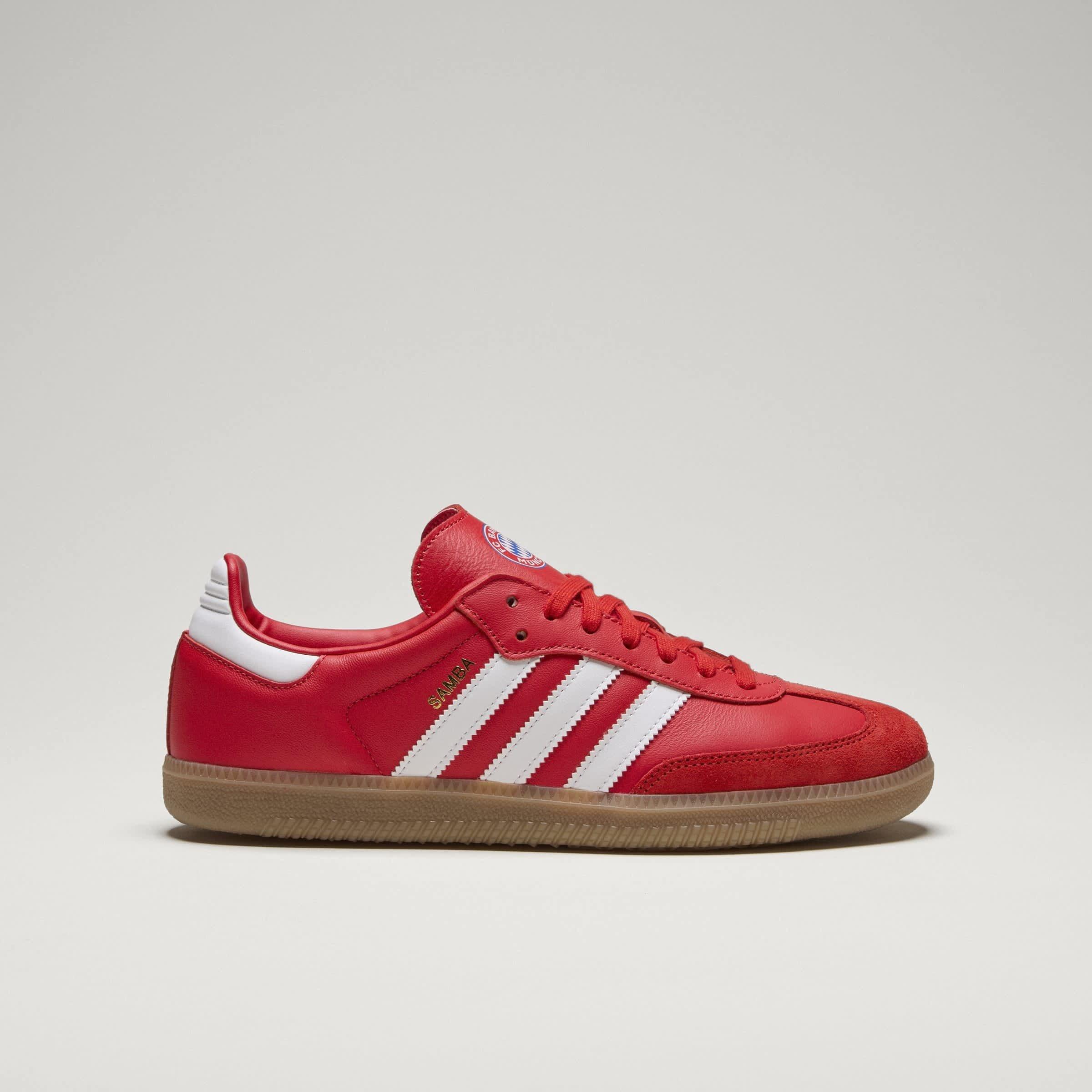 Vermelho/Branco/Vermelho - adidas - Samba Club Shoes Mens - 12