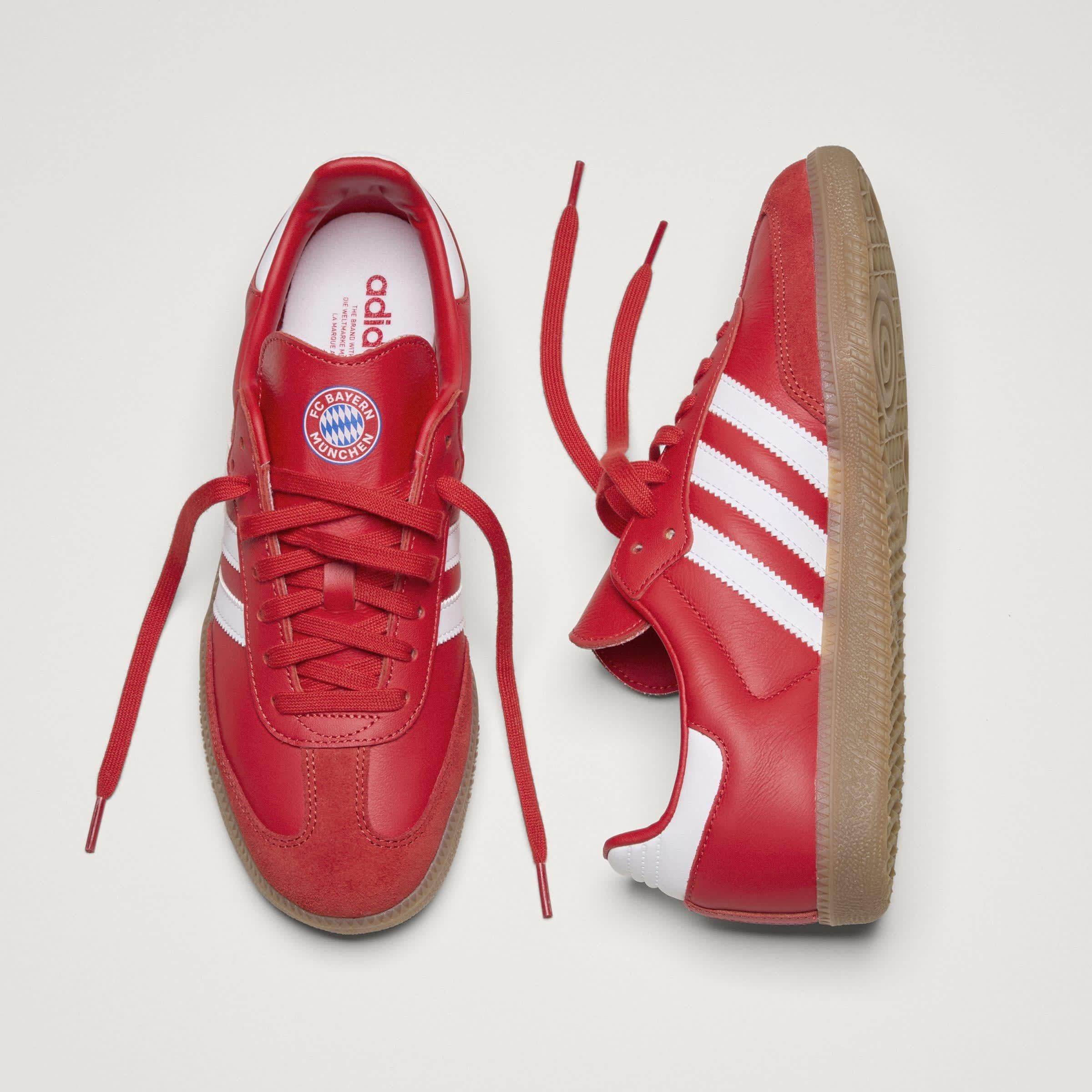 Vermelho/Branco/Vermelho - adidas - Samba Club Shoes Mens - 13