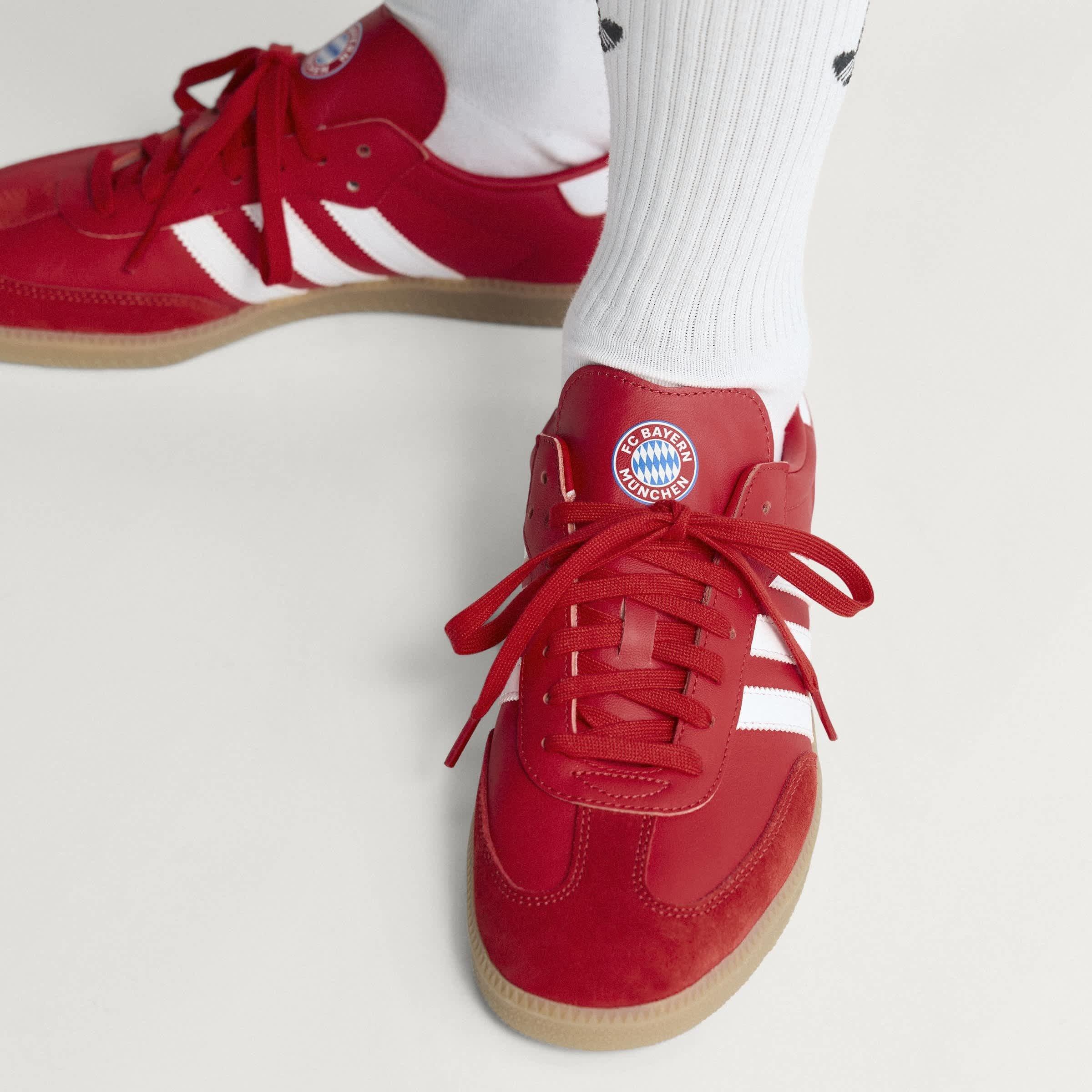 Vermelho/Branco/Vermelho - adidas - Samba Club Shoes Mens - 16