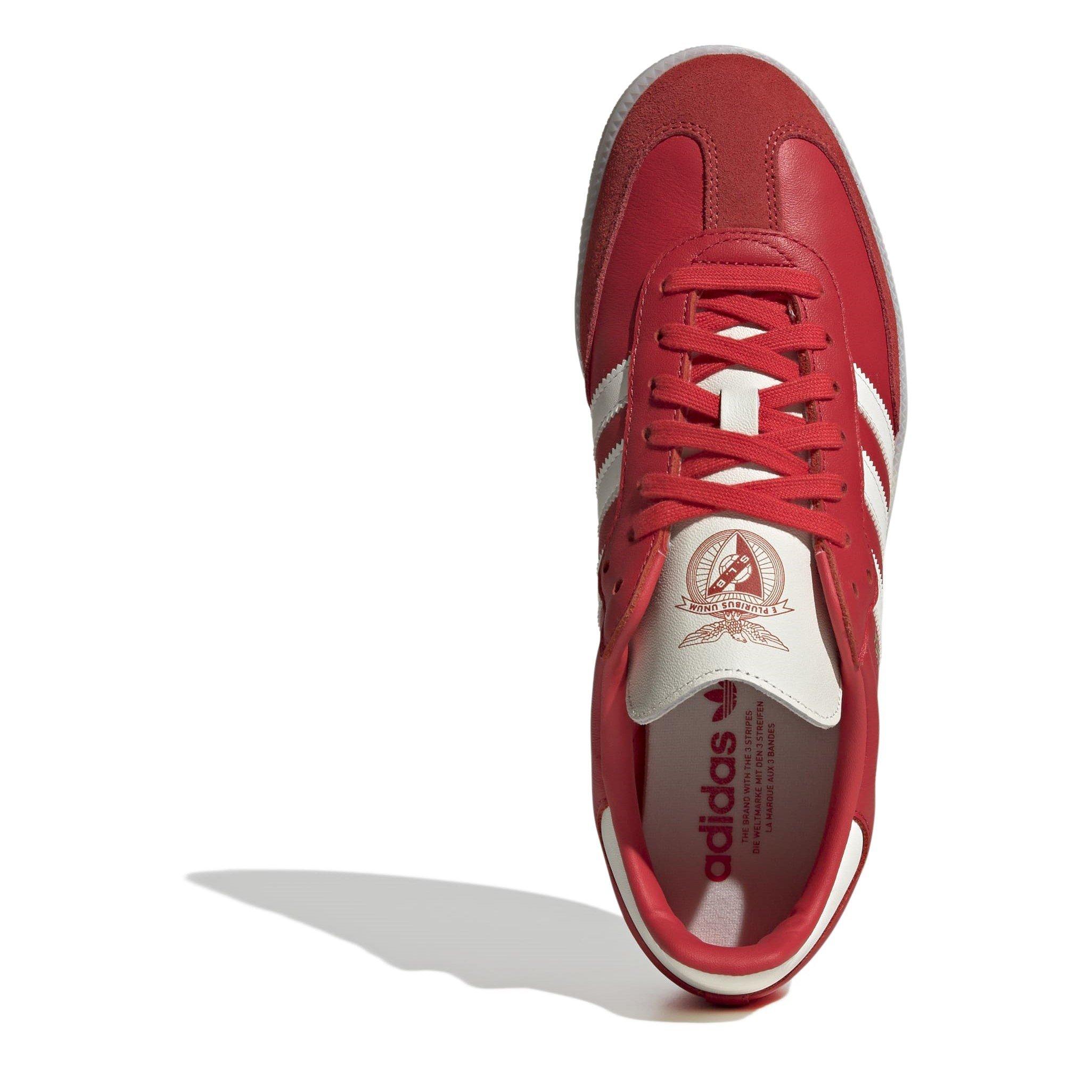 Red/Off White - adidas - Samba Club Shoes Mens - 5