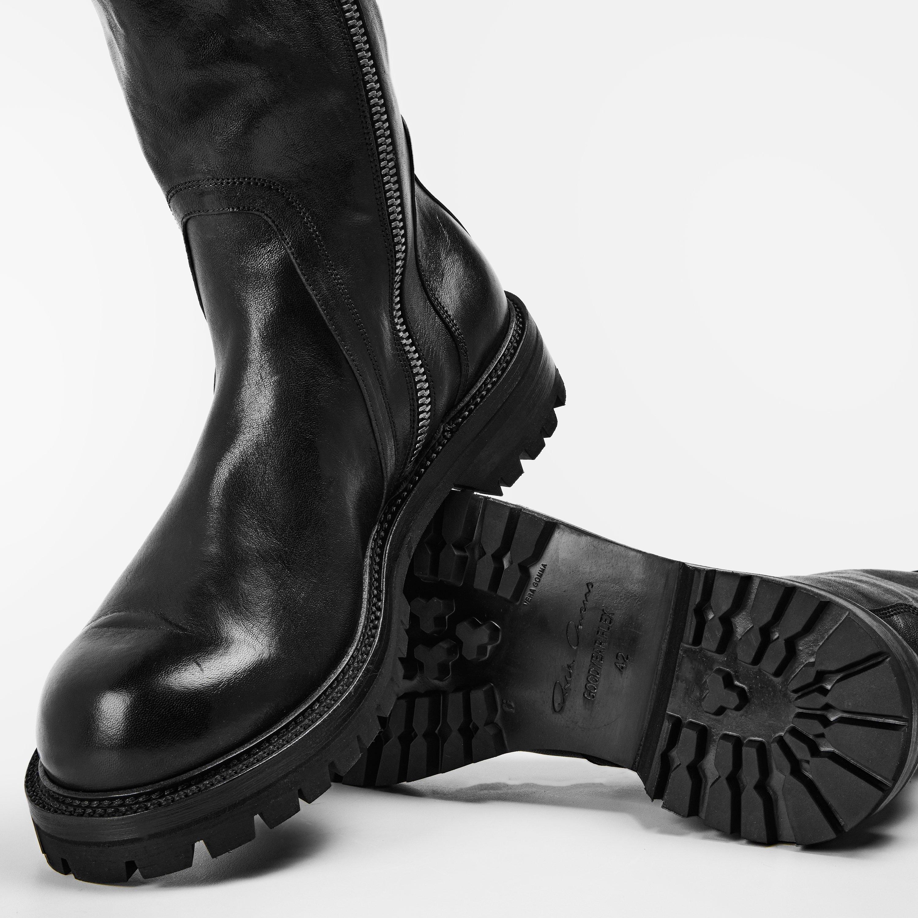 Black 09 - Rick Owens - Men's Army Chelsea Boots - 4