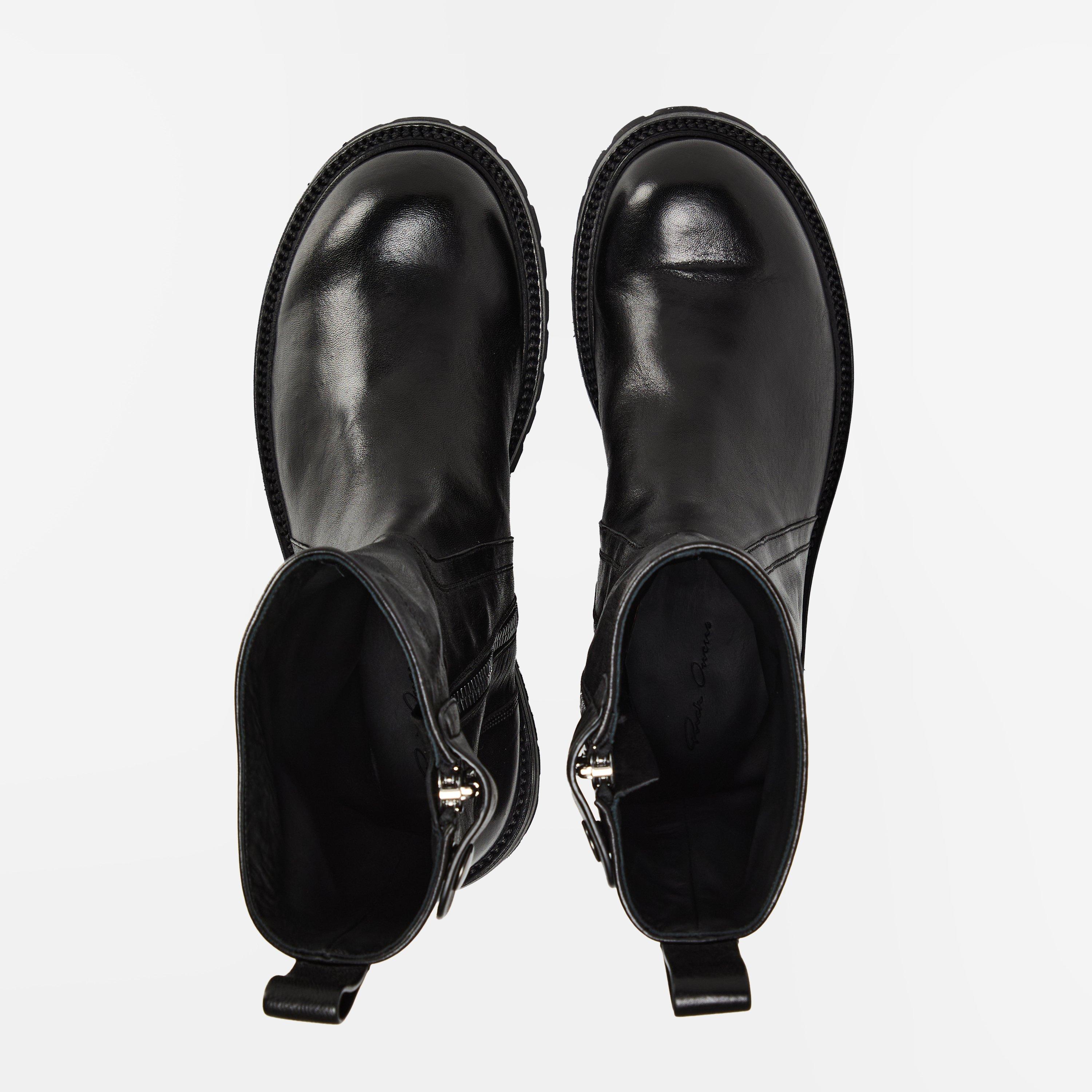 Black 09 - Rick Owens - Men's Army Chelsea Boots - 5