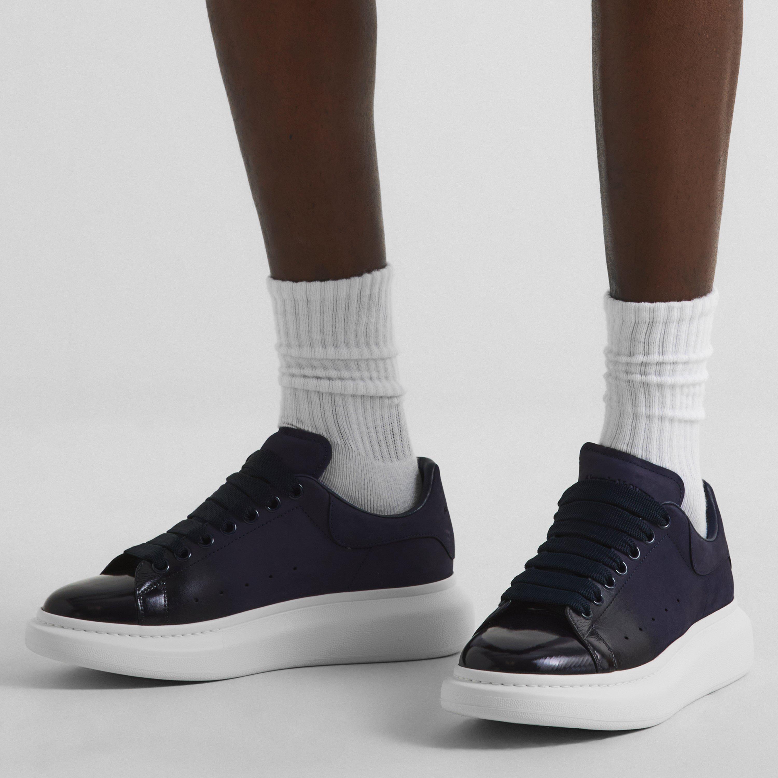 Indigo - Alexander McQueen - Men's Oversized Leather Chunky Trainers - 3
