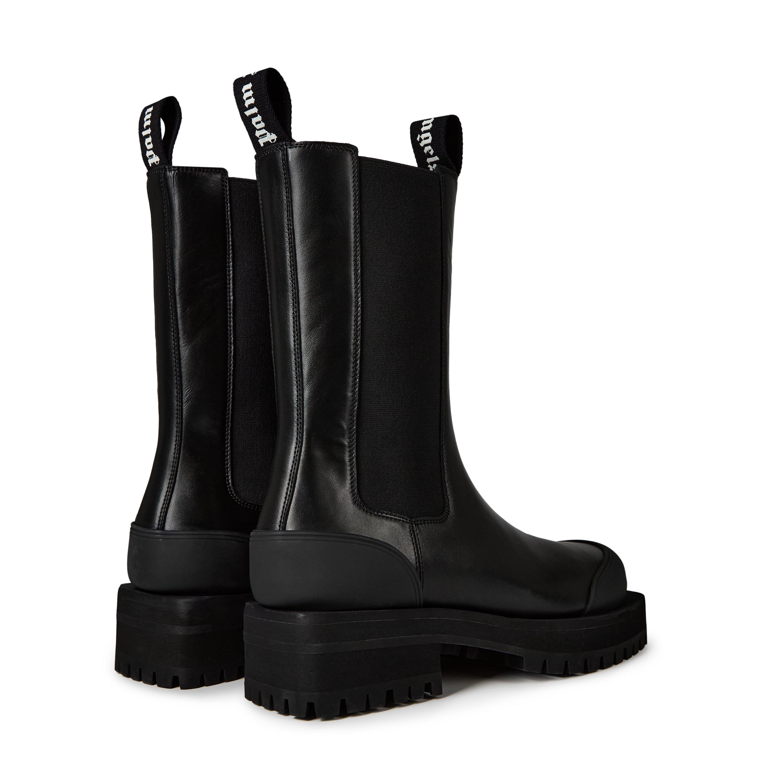 Sort - Palm Angels - Women's Combat Chelsea Boots - 5