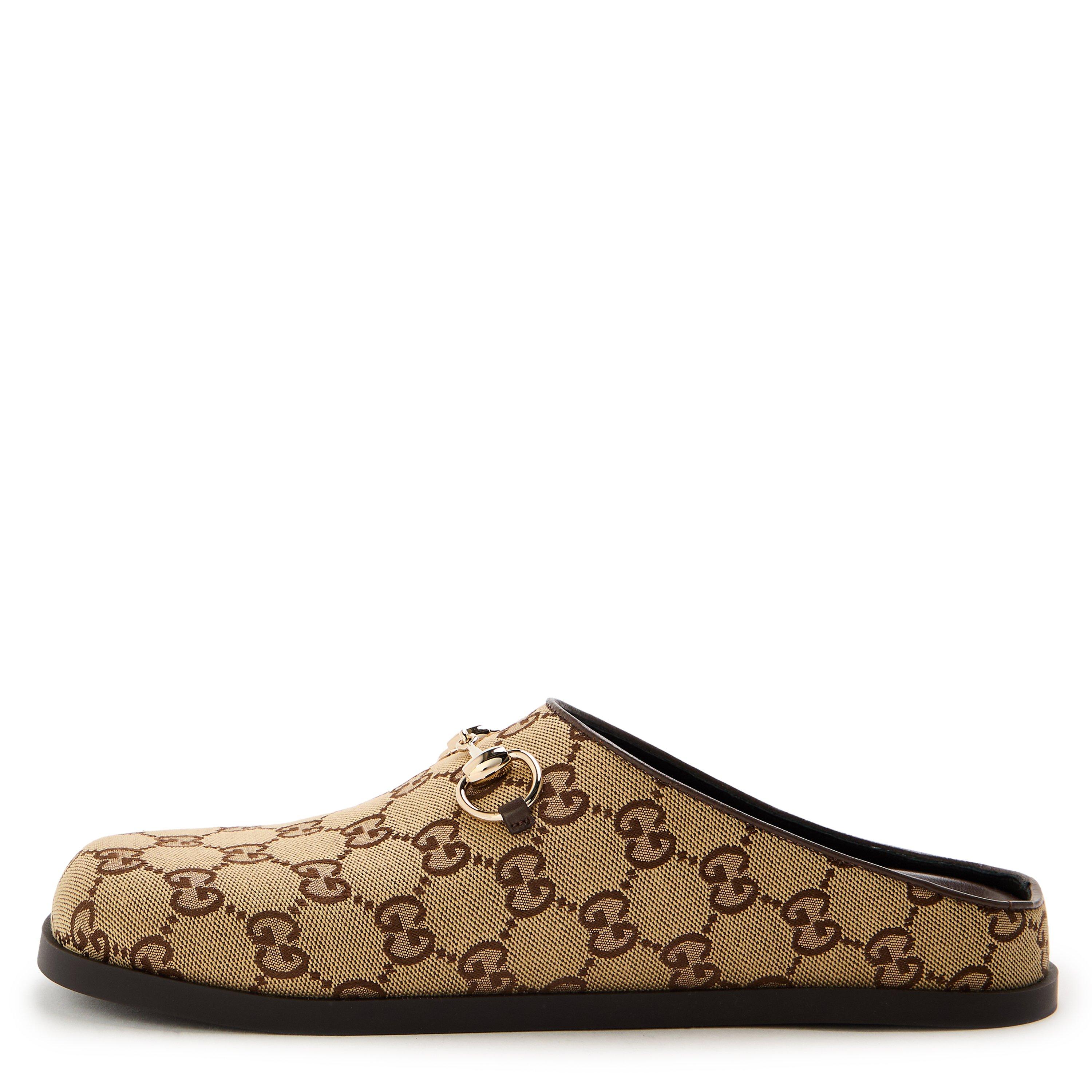 Camel Ebony - Gucci - Horsebit Slippers - 2