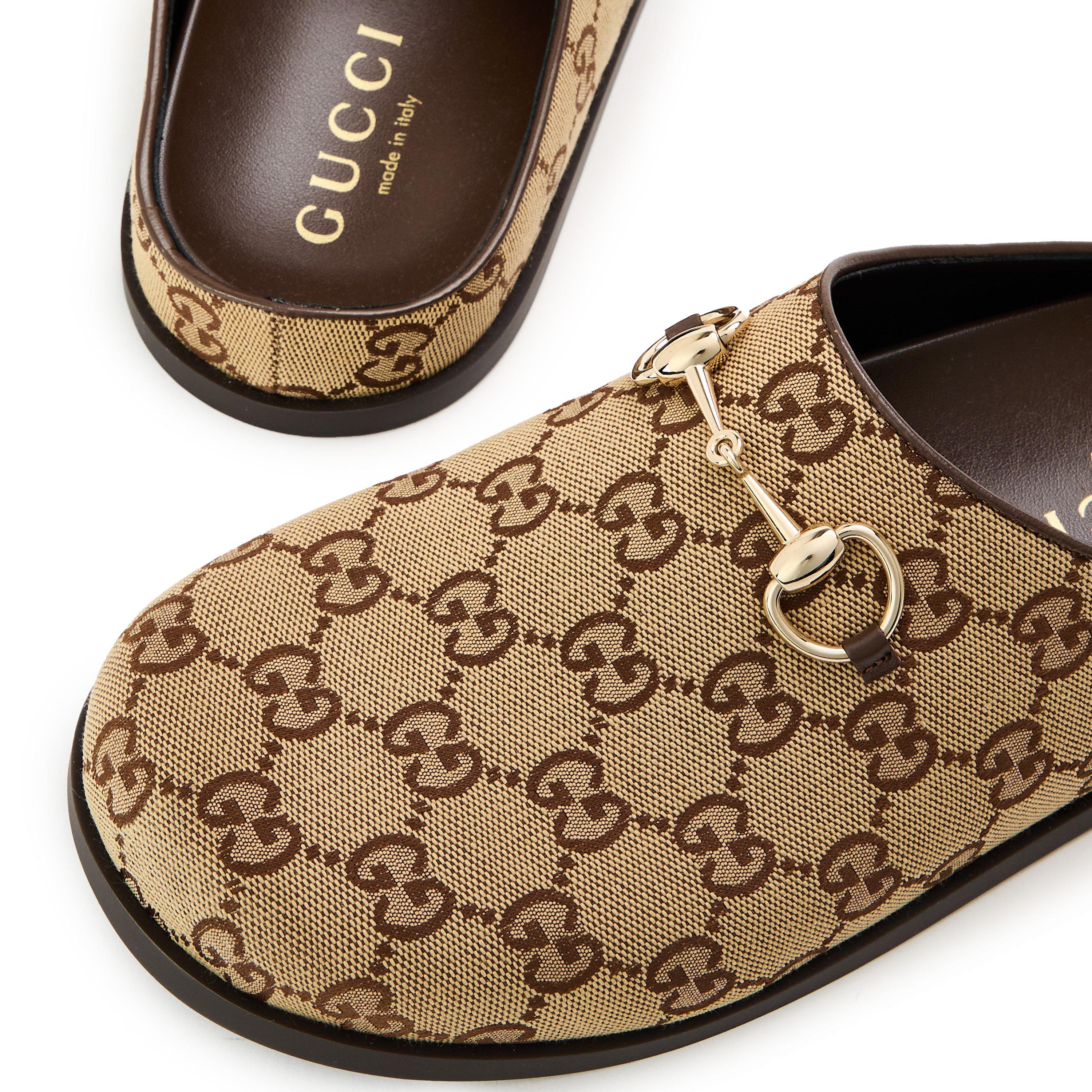 Camel Ebony - Gucci - Horsebit Slippers - 3