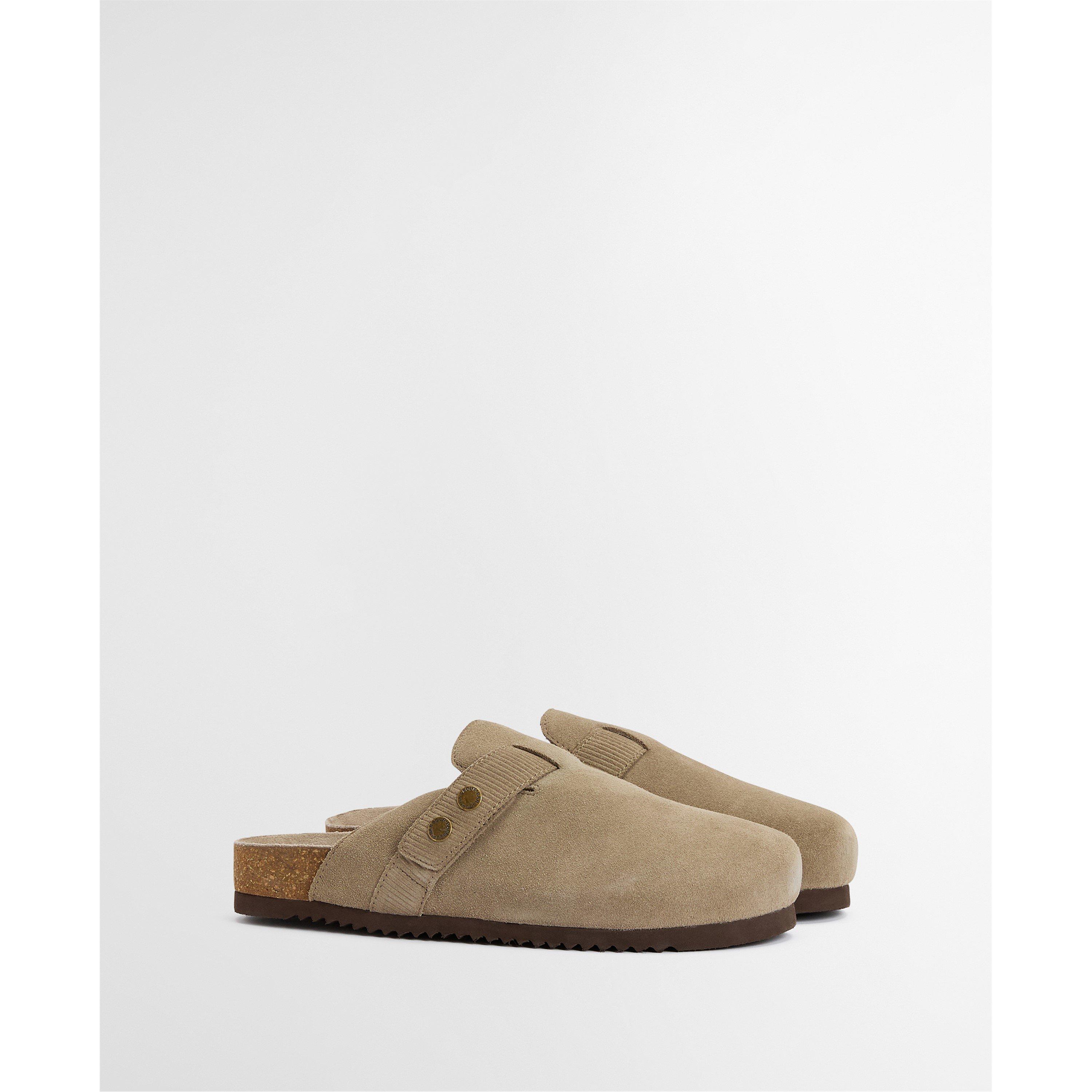 BE14 Taupe - Barbour - Mens Bowman Suede Mules - 2