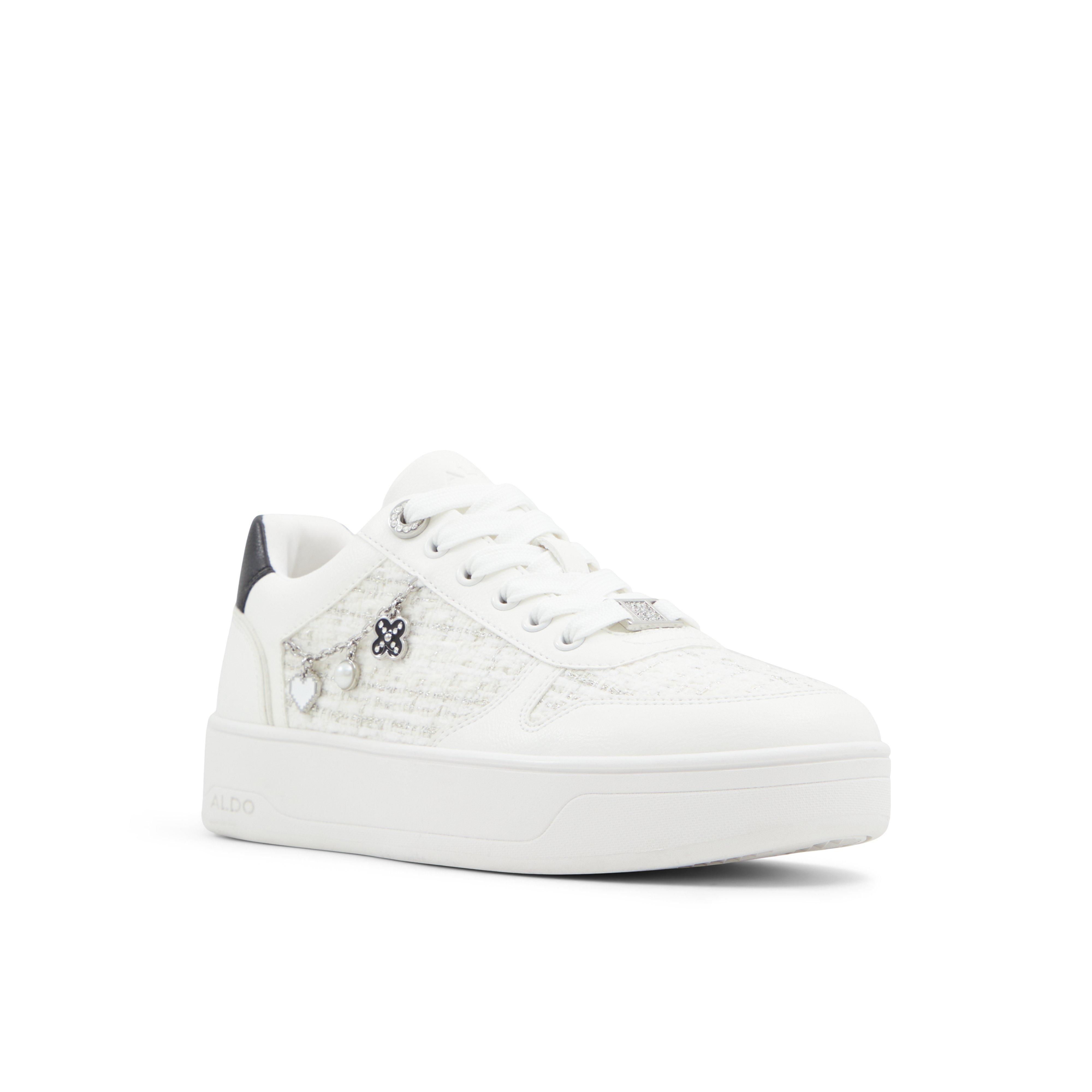 White Black - Aldo - Women's Marisette Platform Trainers - 4
